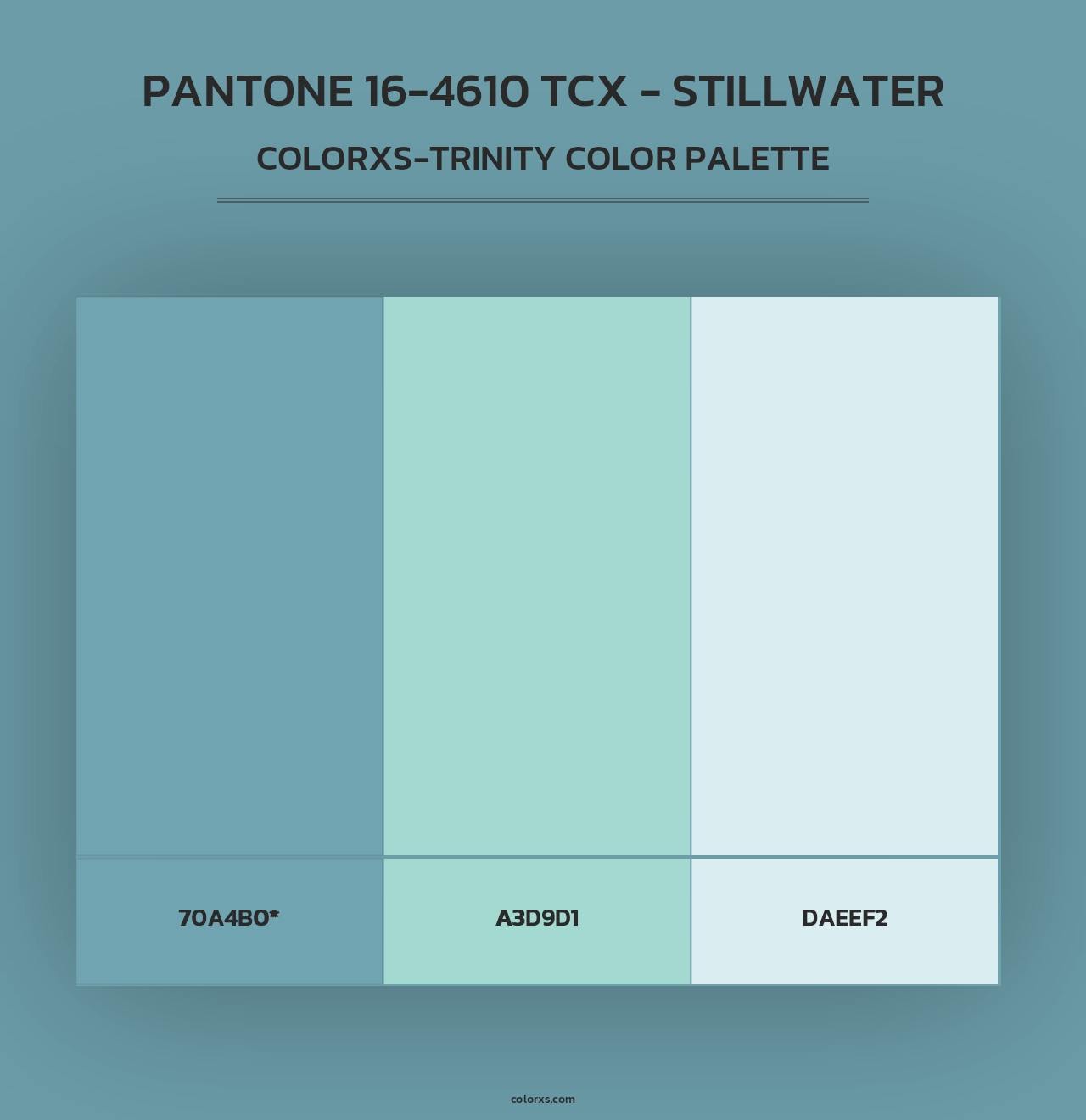 PANTONE 16-4610 TCX - Stillwater - Colorxs Trinity Palette