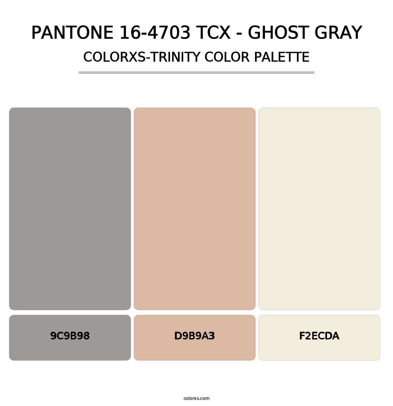 PANTONE 16-4703 TCX - Ghost Gray - Colorxs Trinity Palette