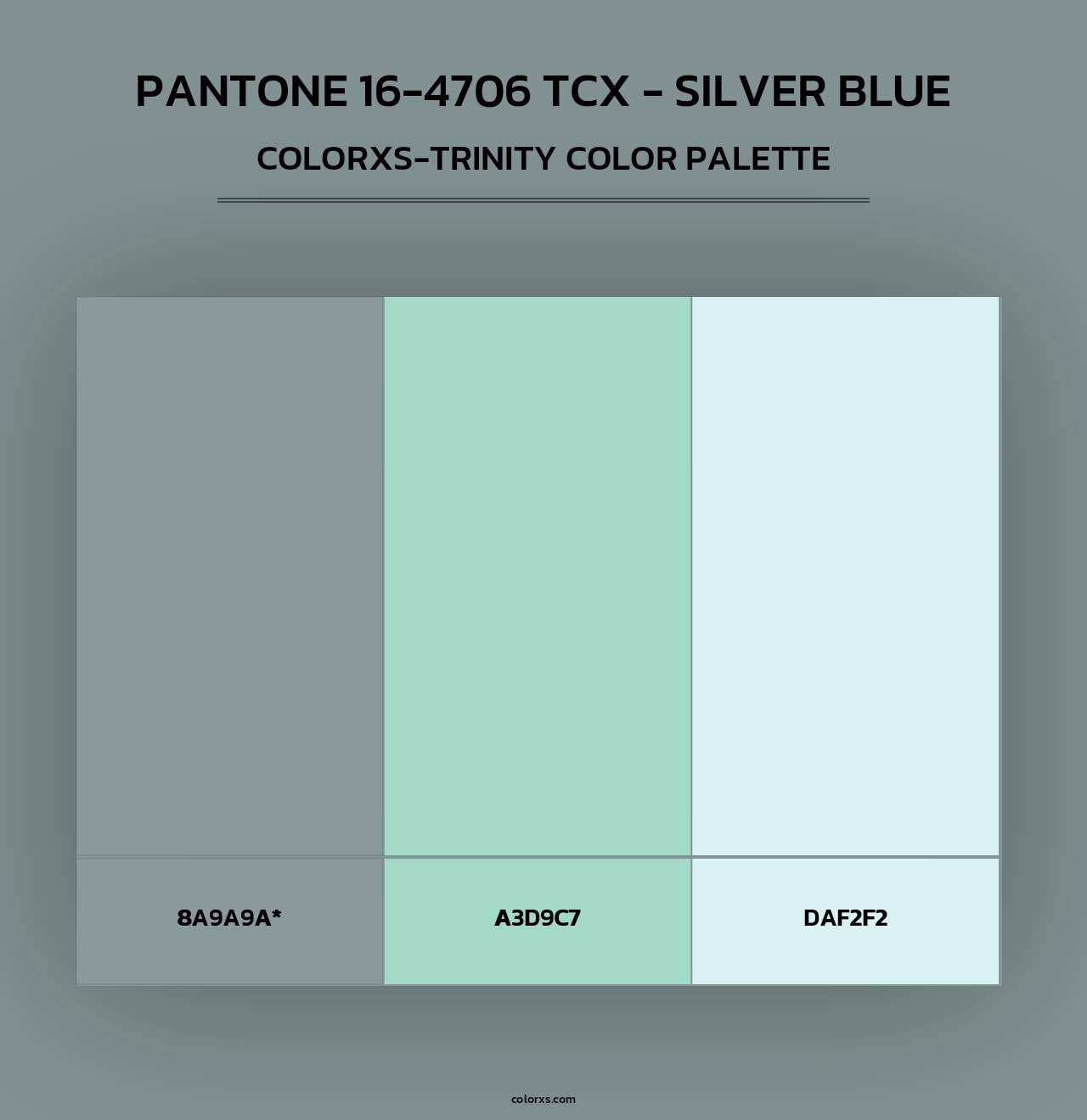 PANTONE 16-4706 TCX - Silver Blue - Colorxs Trinity Palette