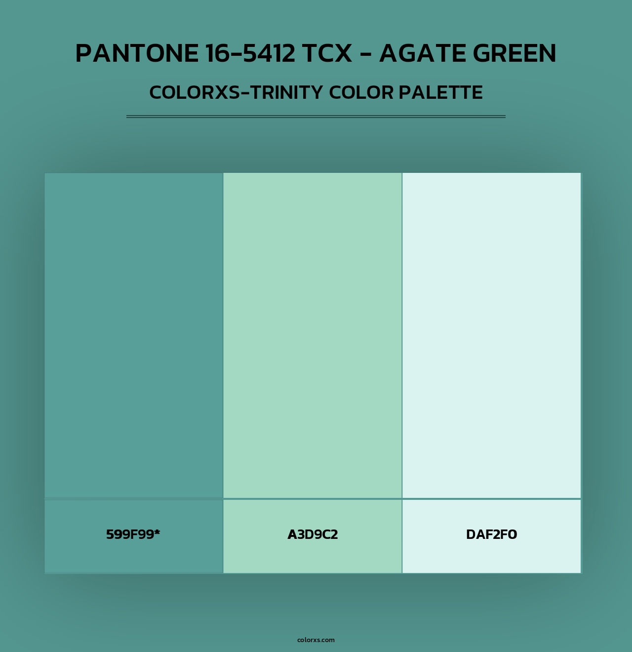 PANTONE 16-5412 TCX - Agate Green - Colorxs Trinity Palette