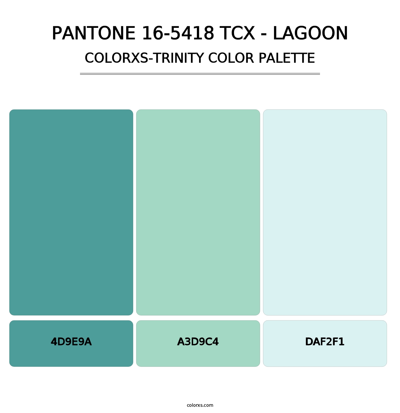 PANTONE 16-5418 TCX - Lagoon - Colorxs Trinity Palette