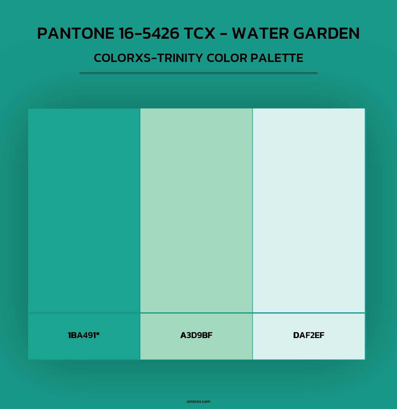 PANTONE 16-5426 TCX - Water Garden - Colorxs Trinity Palette