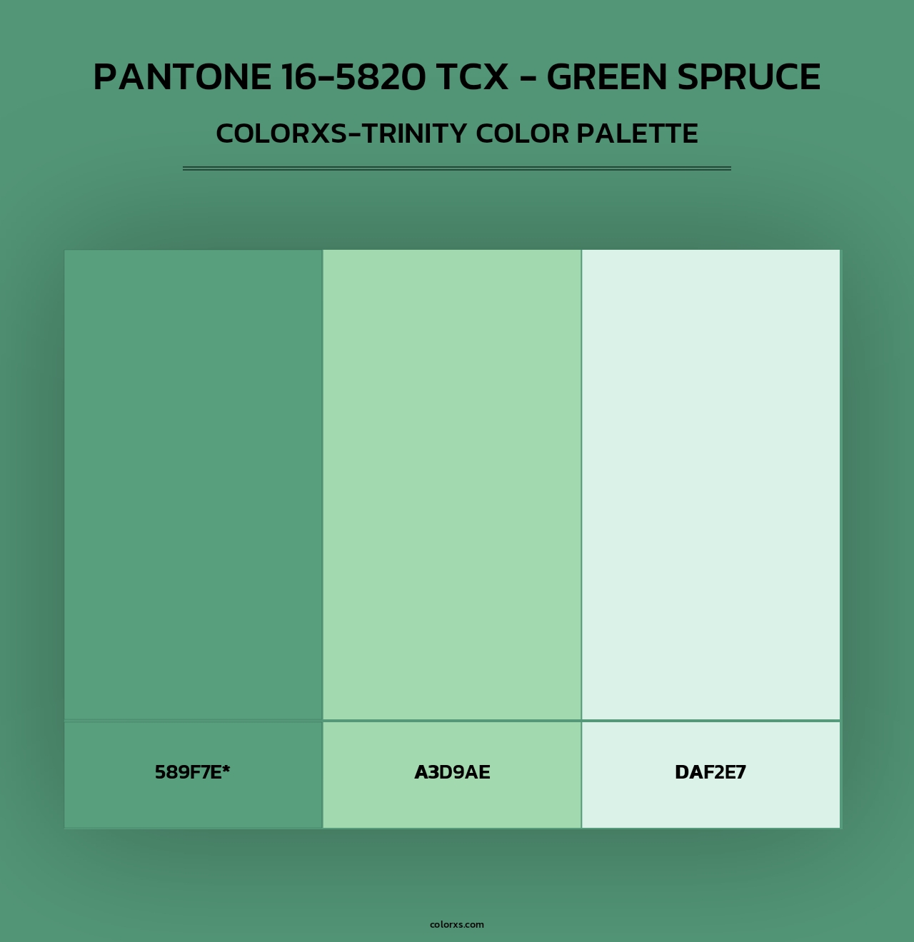 PANTONE 16-5820 TCX - Green Spruce - Colorxs Trinity Palette