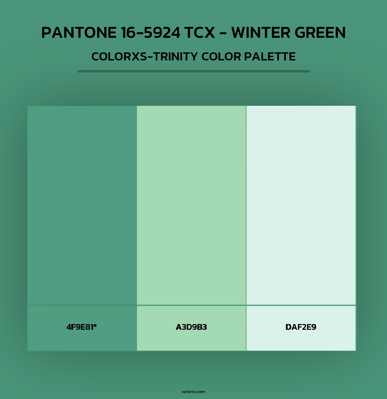 PANTONE 16-5924 TCX - Winter Green - Colorxs Trinity Palette
