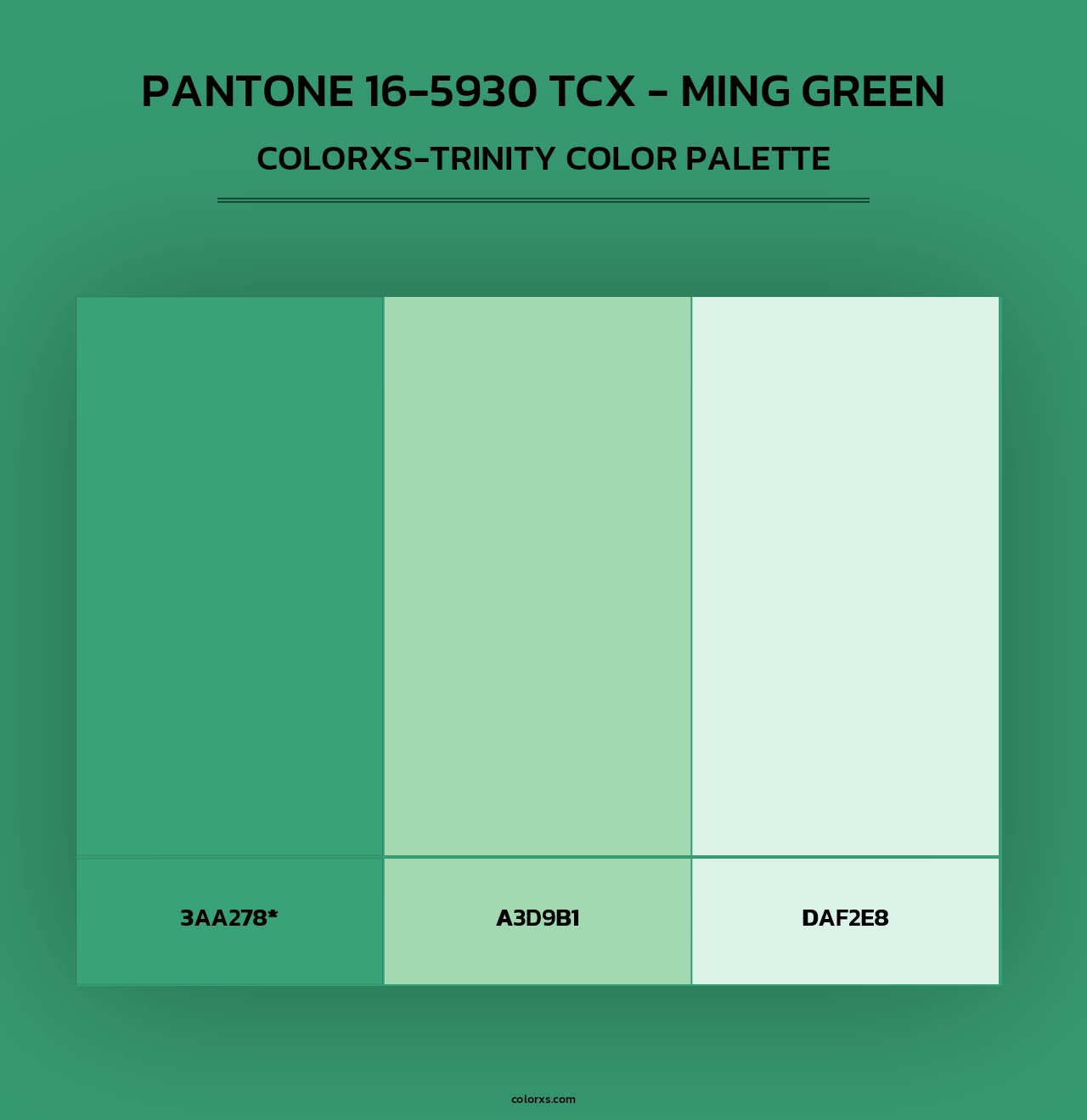 PANTONE 16-5930 TCX - Ming Green - Colorxs Trinity Palette