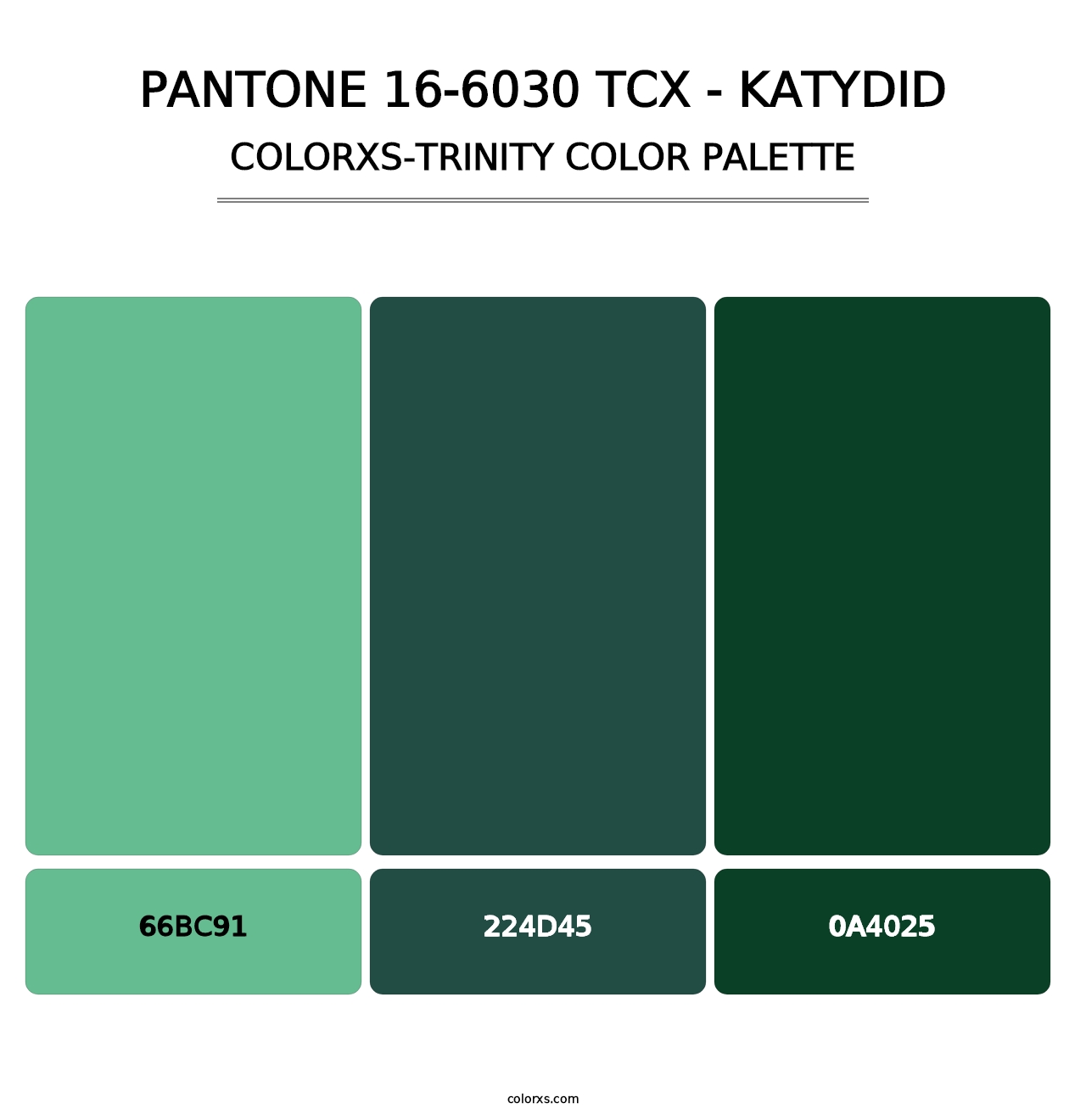PANTONE 16-6030 TCX - Katydid - Colorxs Trinity Palette