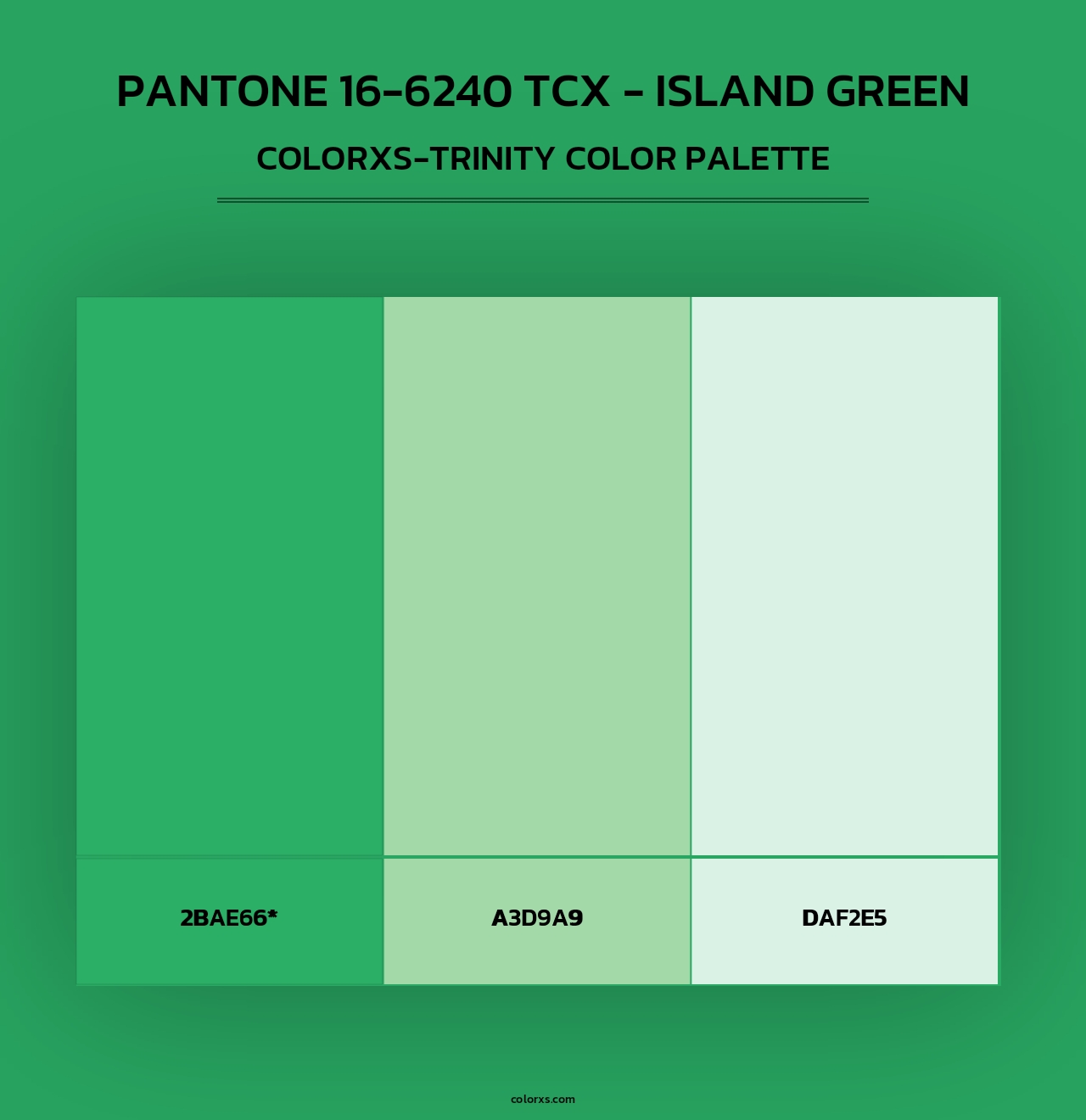 PANTONE 16-6240 TCX - Island Green - Colorxs Trinity Palette