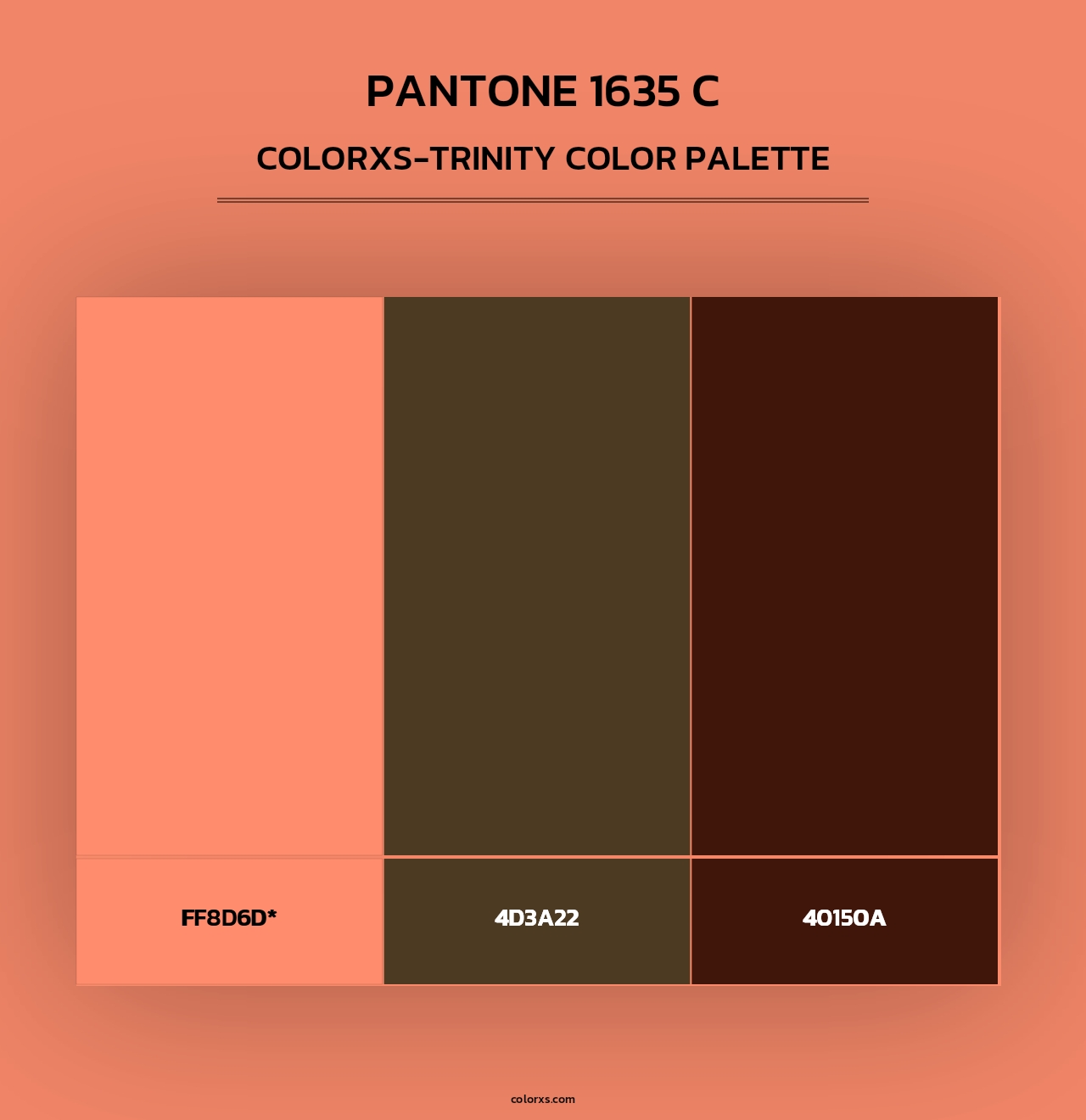 PANTONE 1635 C - Colorxs Trinity Palette