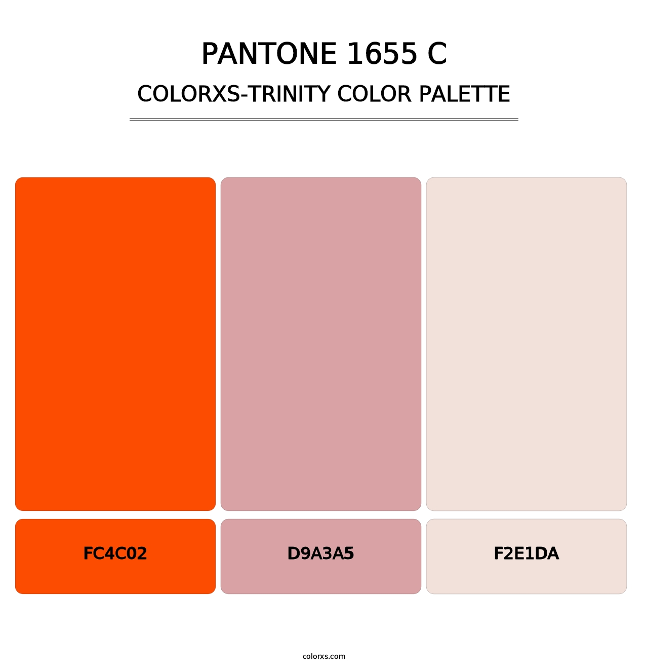 PANTONE 1655 C - Colorxs Trinity Palette