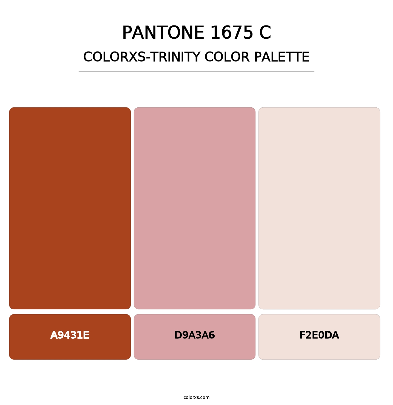 PANTONE 1675 C - Colorxs Trinity Palette