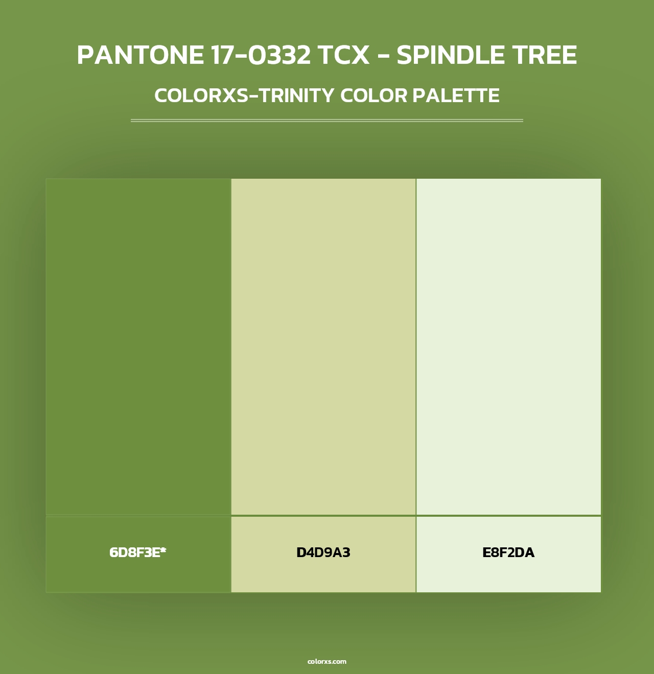 PANTONE 17-0332 TCX - Spindle Tree - Colorxs Trinity Palette