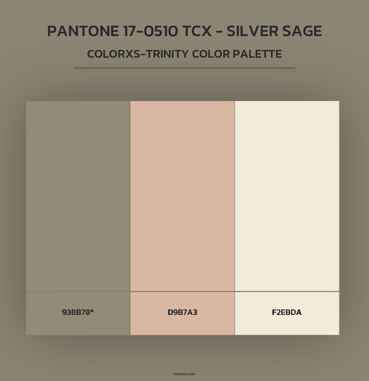 PANTONE 17-0510 TCX - Silver Sage - Colorxs Trinity Palette
