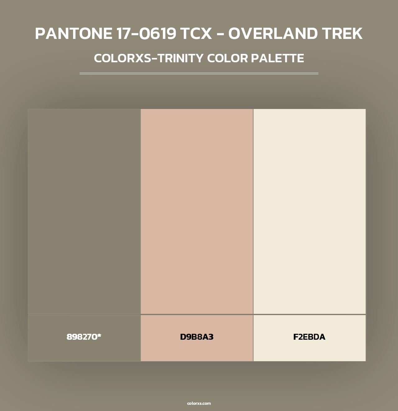 PANTONE 17-0619 TCX - Overland Trek - Colorxs Trinity Palette
