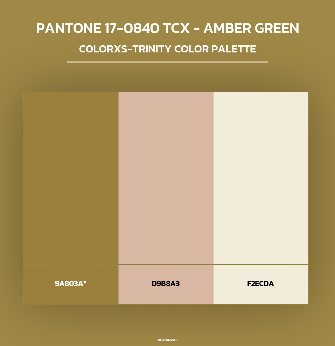 PANTONE 17-0840 TCX - Amber Green - Colorxs Trinity Palette