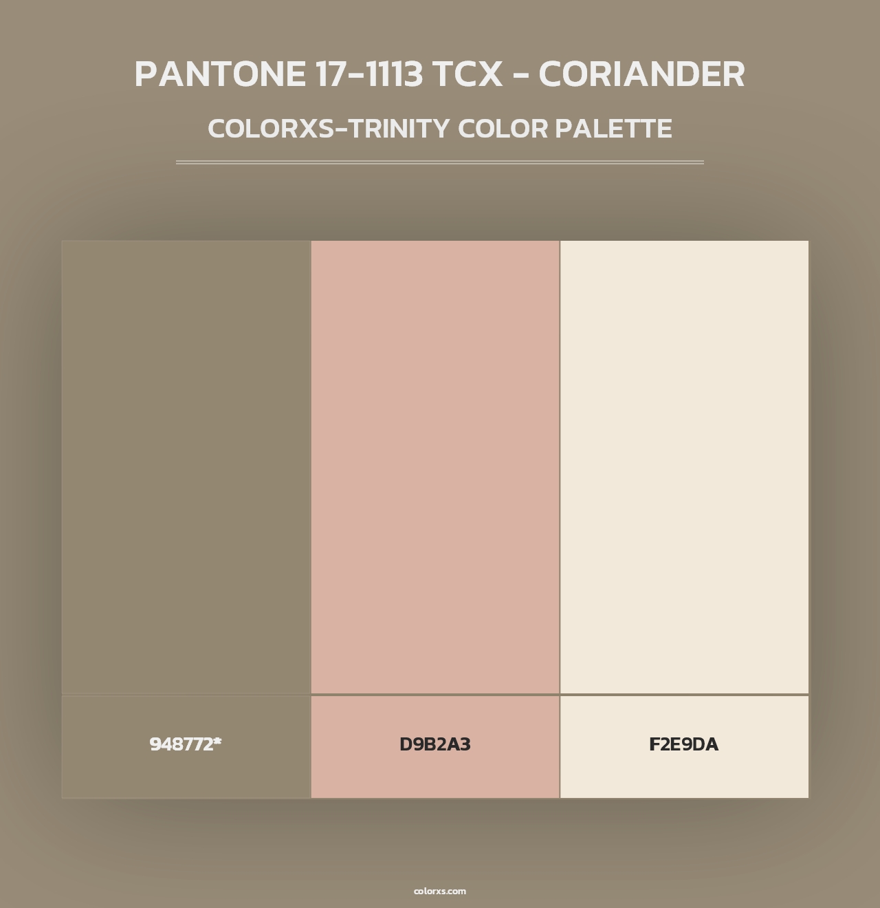 PANTONE 17-1113 TCX - Coriander - Colorxs Trinity Palette