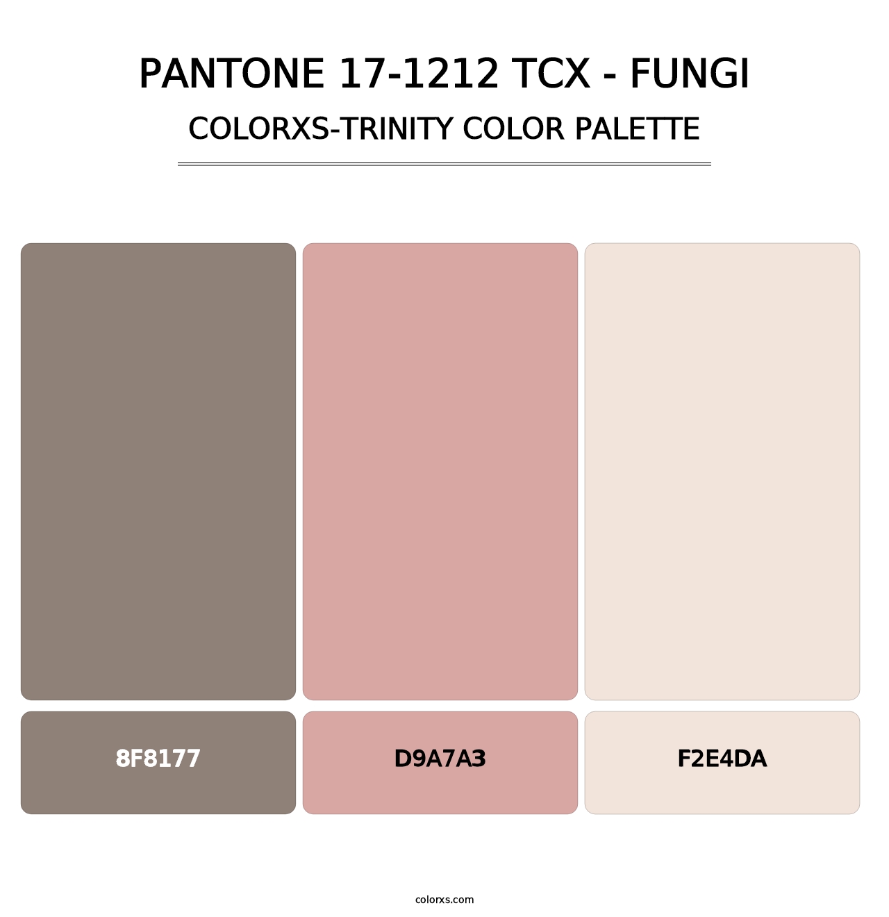 PANTONE 17-1212 TCX - Fungi - Colorxs Trinity Palette