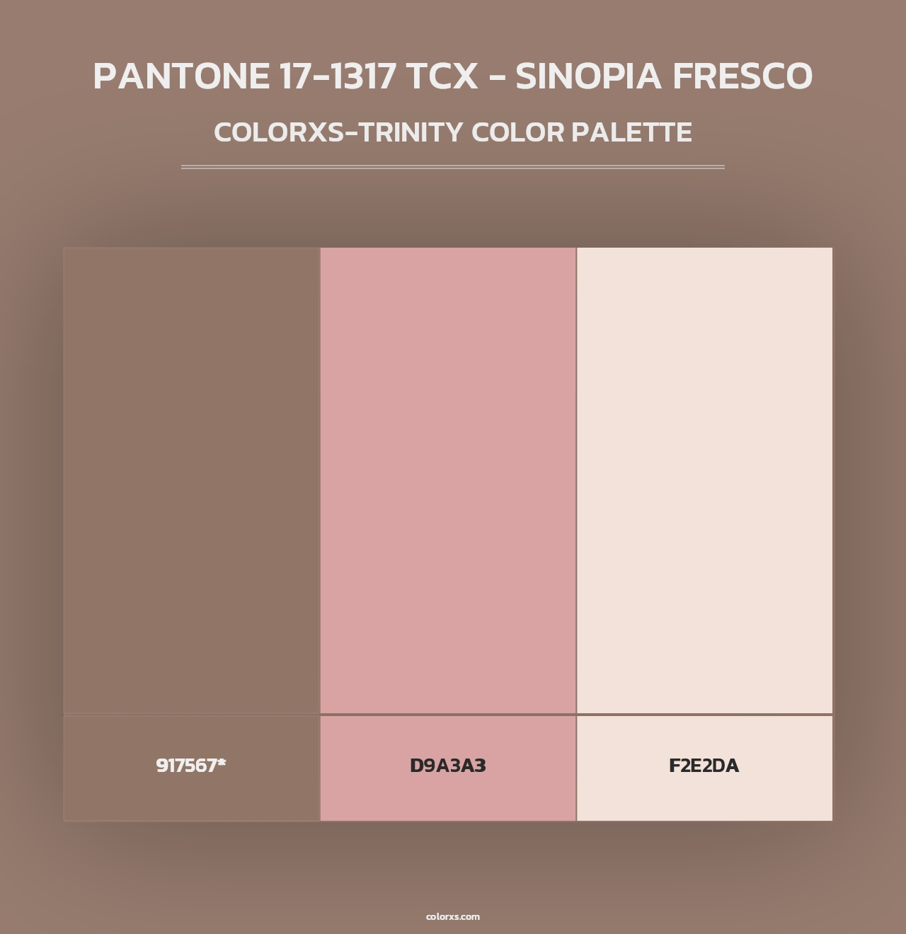 PANTONE 17-1317 TCX - Sinopia Fresco - Colorxs Trinity Palette