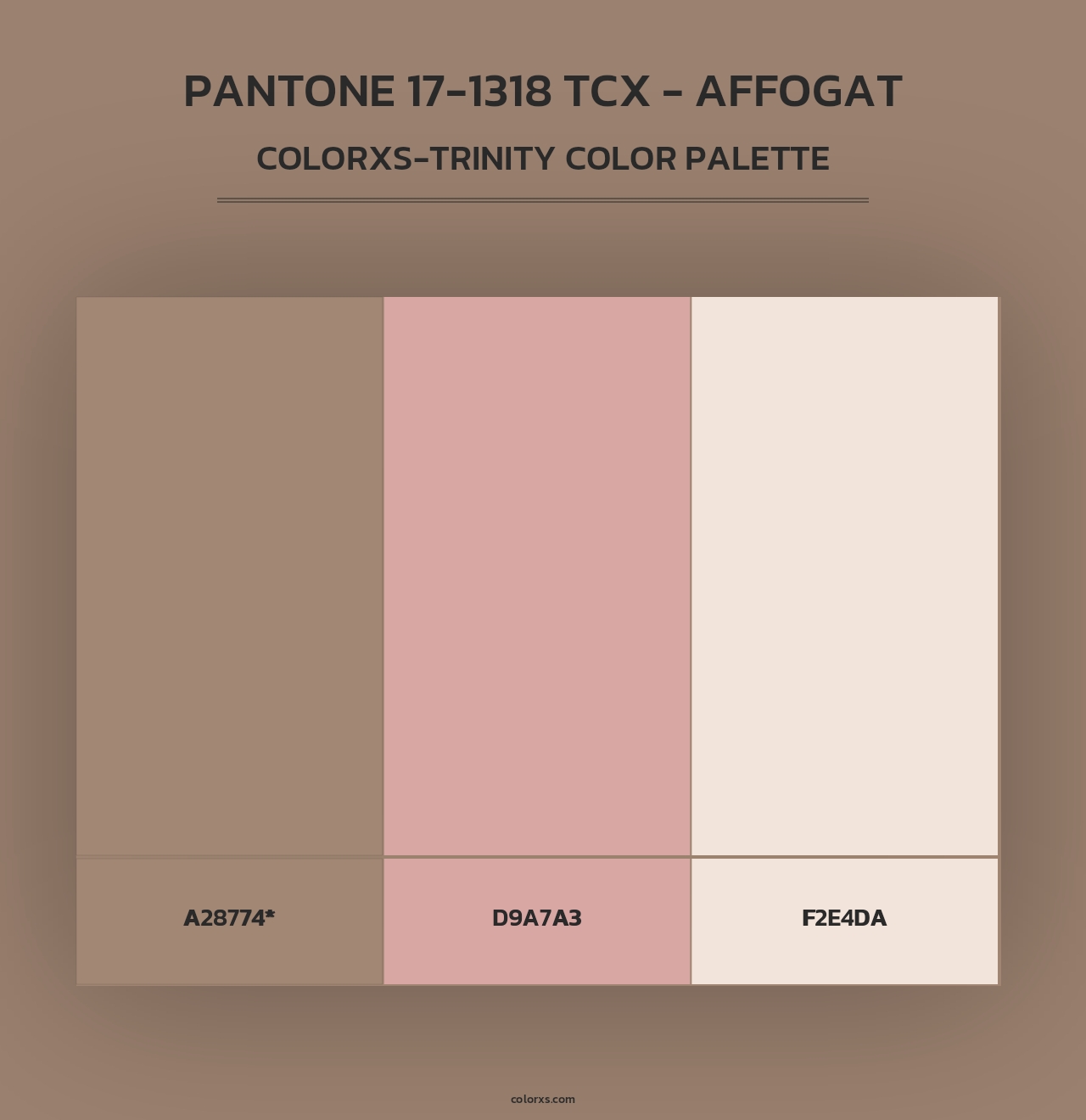 PANTONE 17-1318 TCX - Affogat - Colorxs Trinity Palette