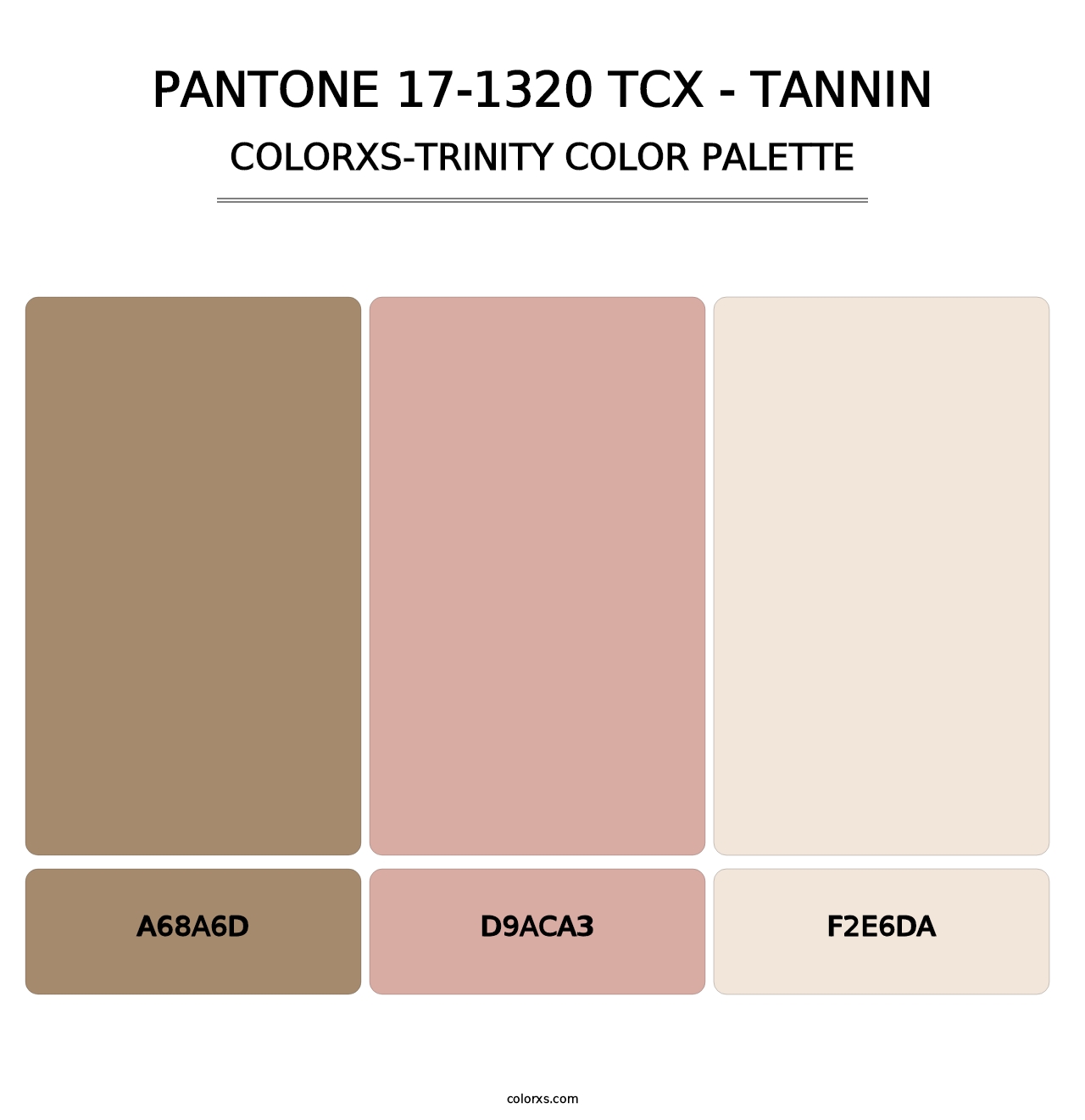 PANTONE 17-1320 TCX - Tannin - Colorxs Trinity Palette