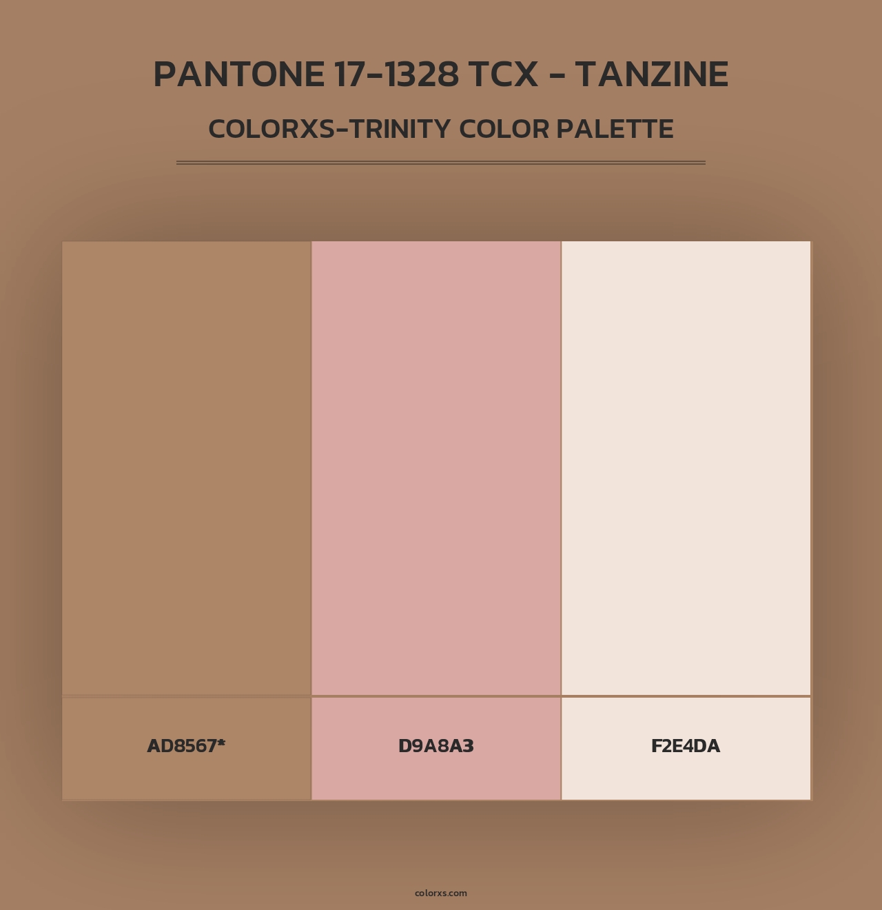 PANTONE 17-1328 TCX - Tanzine - Colorxs Trinity Palette
