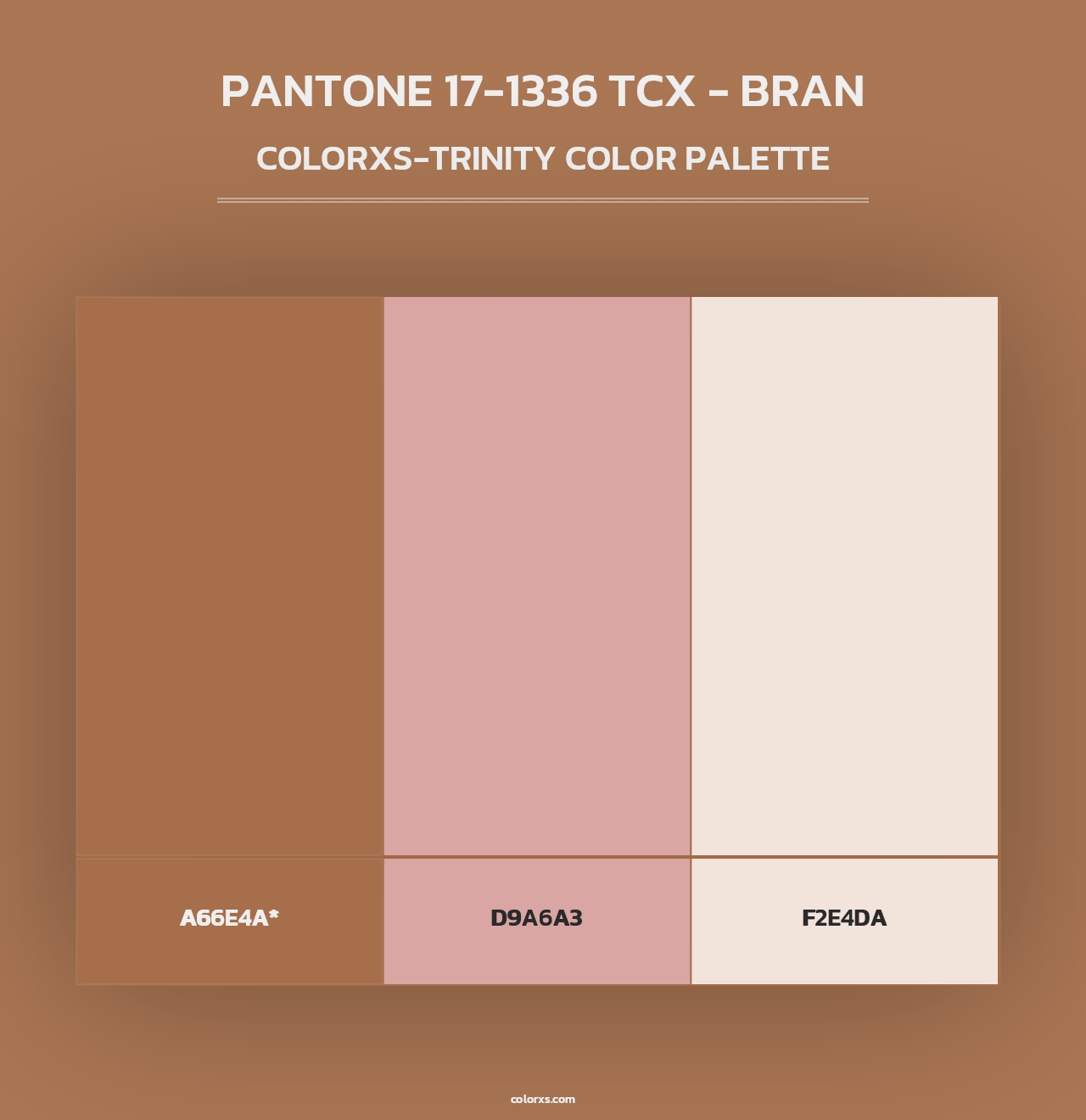 PANTONE 17-1336 TCX - Bran - Colorxs Trinity Palette
