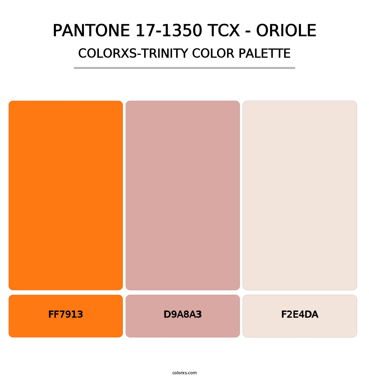 PANTONE 17-1350 TCX - Oriole - Colorxs Trinity Palette