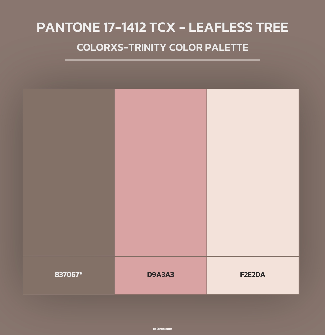 PANTONE 17-1412 TCX - Leafless Tree - Colorxs Trinity Palette
