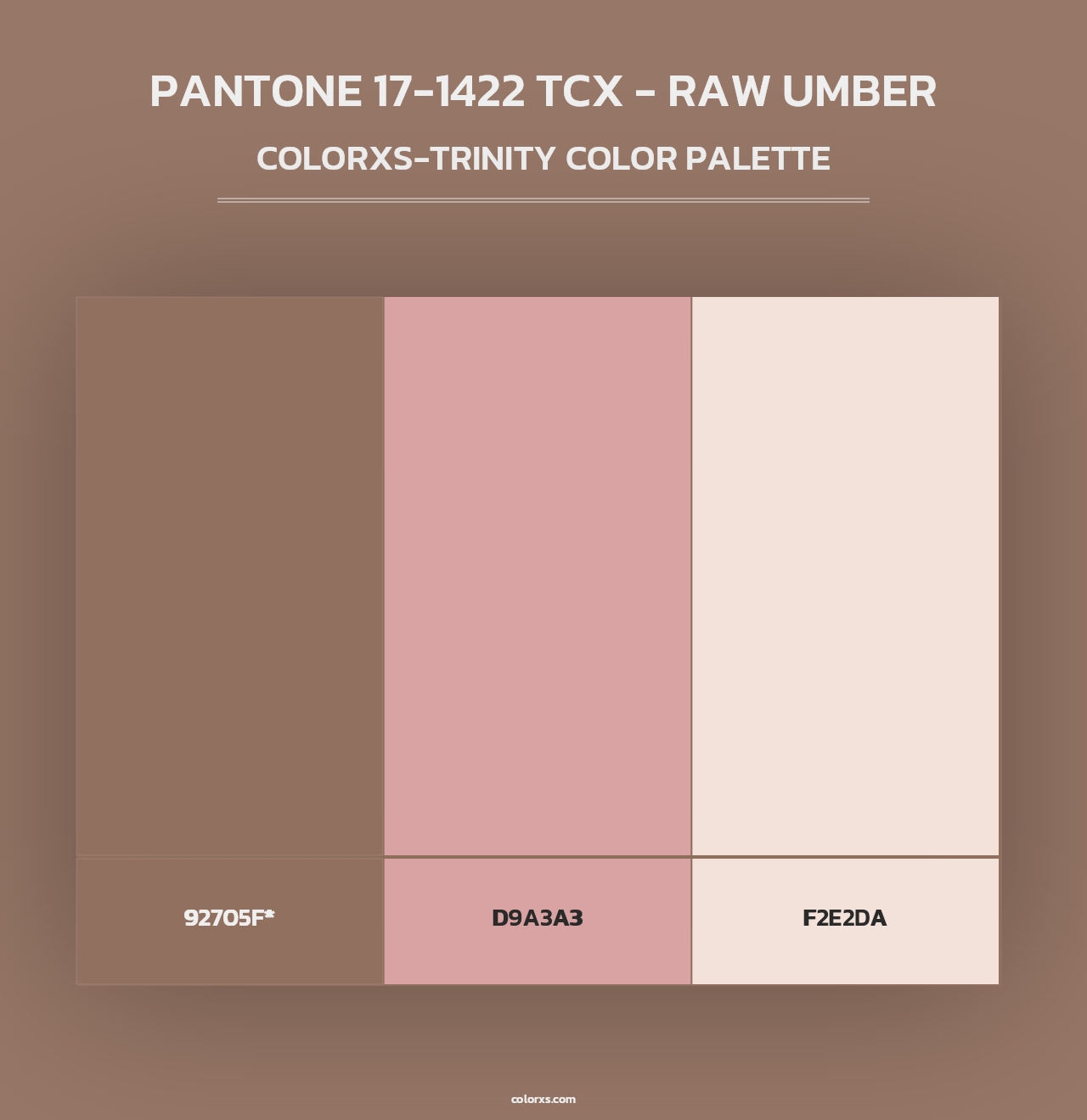 PANTONE 17-1422 TCX - Raw Umber - Colorxs Trinity Palette