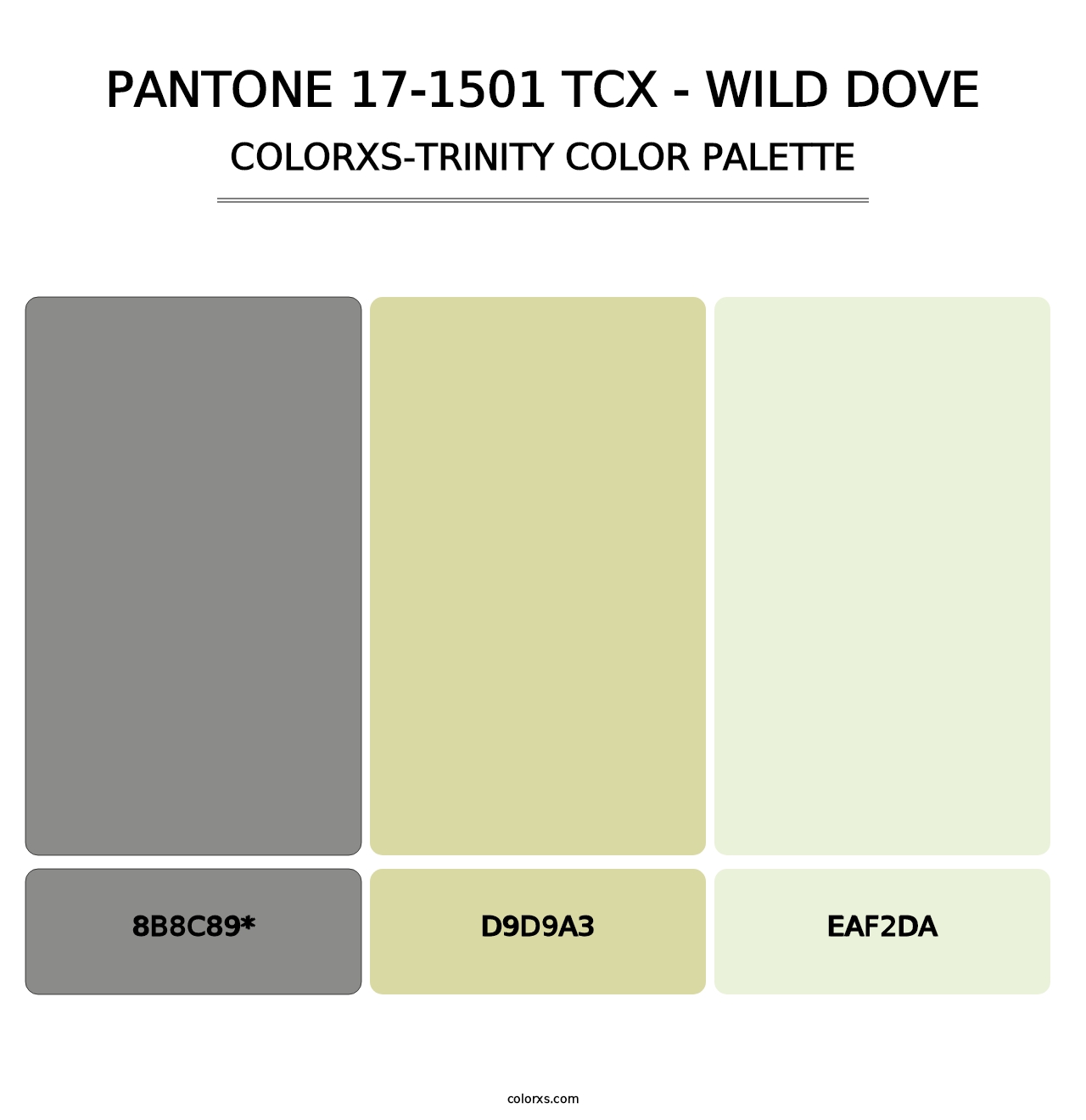 PANTONE 17-1501 TCX - Wild Dove - Colorxs Trinity Palette