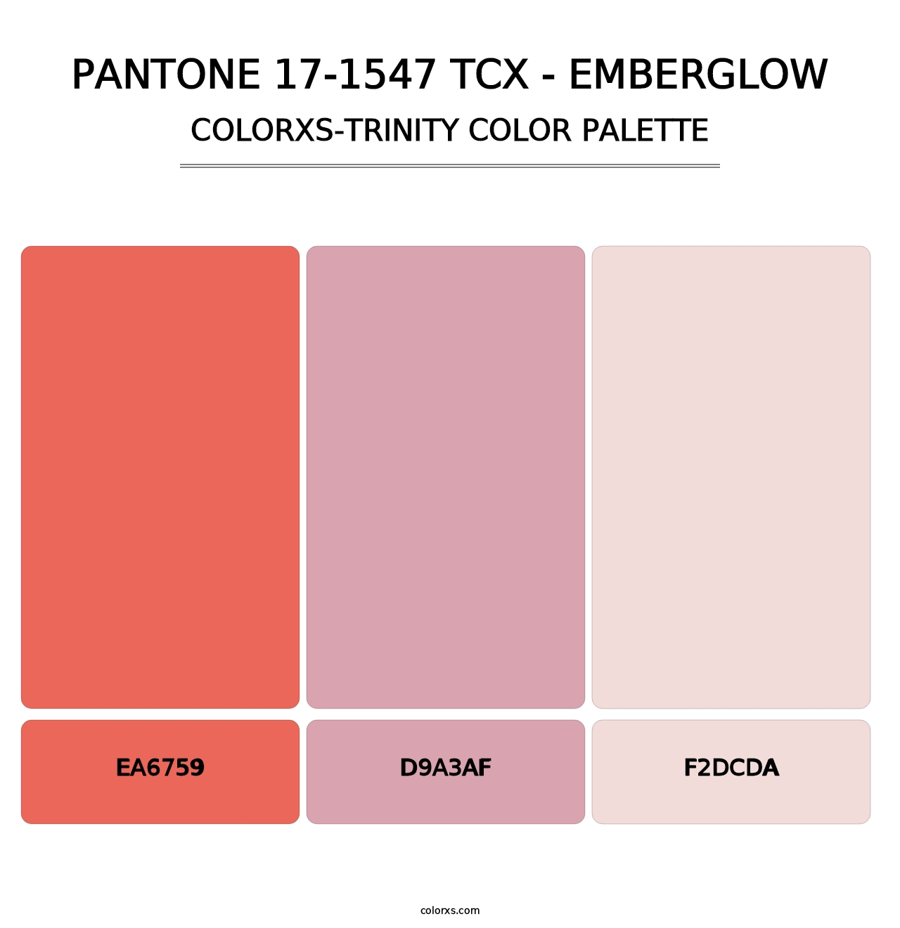 PANTONE 17-1547 TCX - Emberglow - Colorxs Trinity Palette