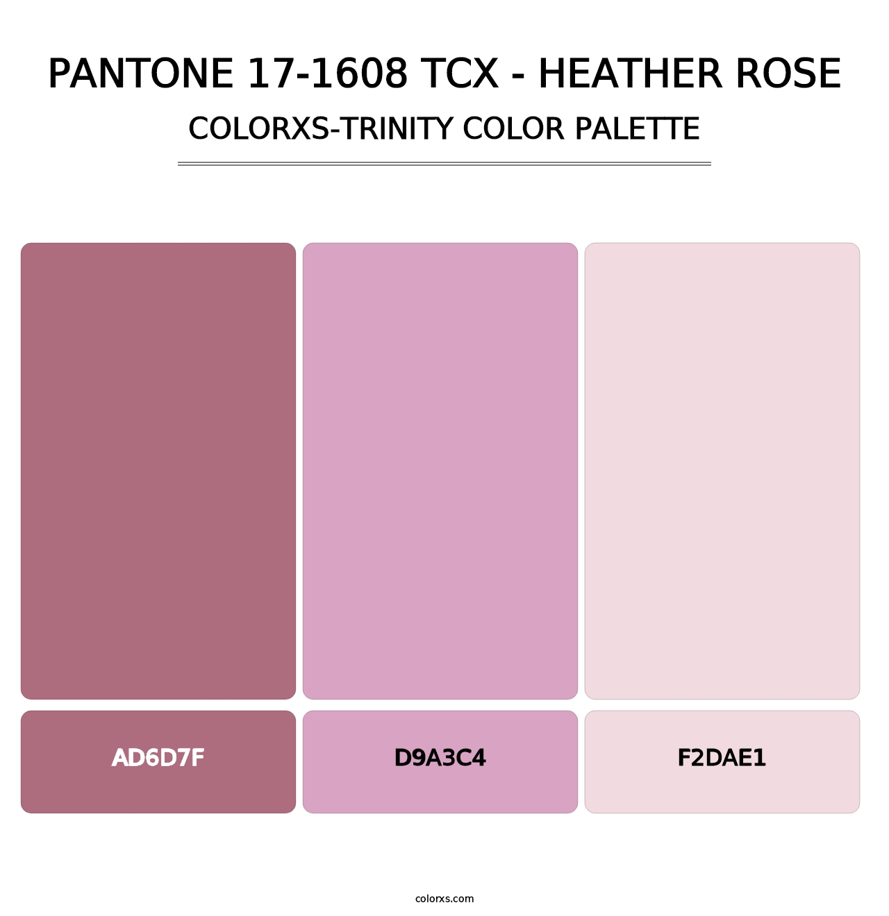 PANTONE 17-1608 TCX - Heather Rose - Colorxs Trinity Palette