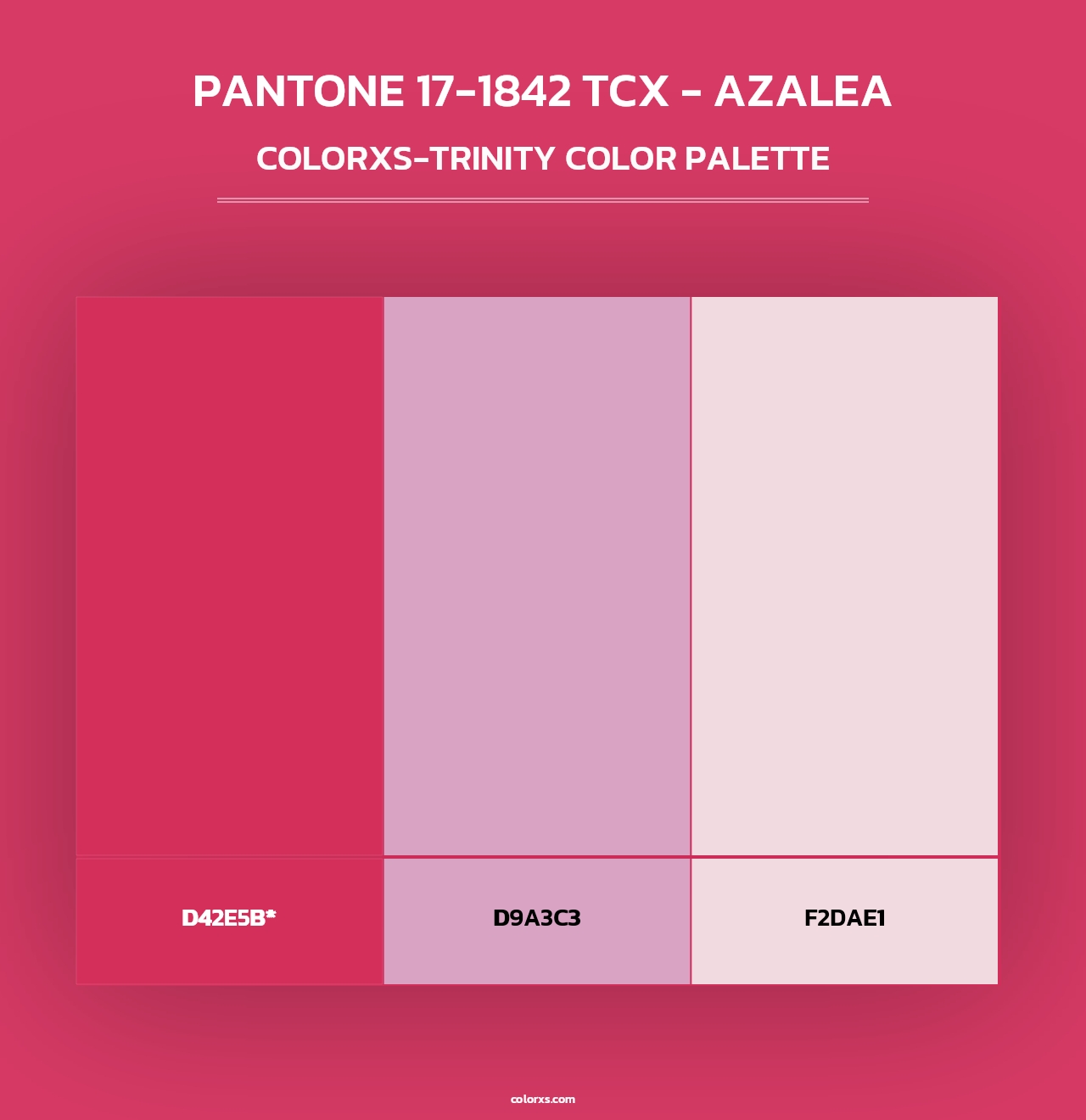 PANTONE 17-1842 TCX - Azalea - Colorxs Trinity Palette