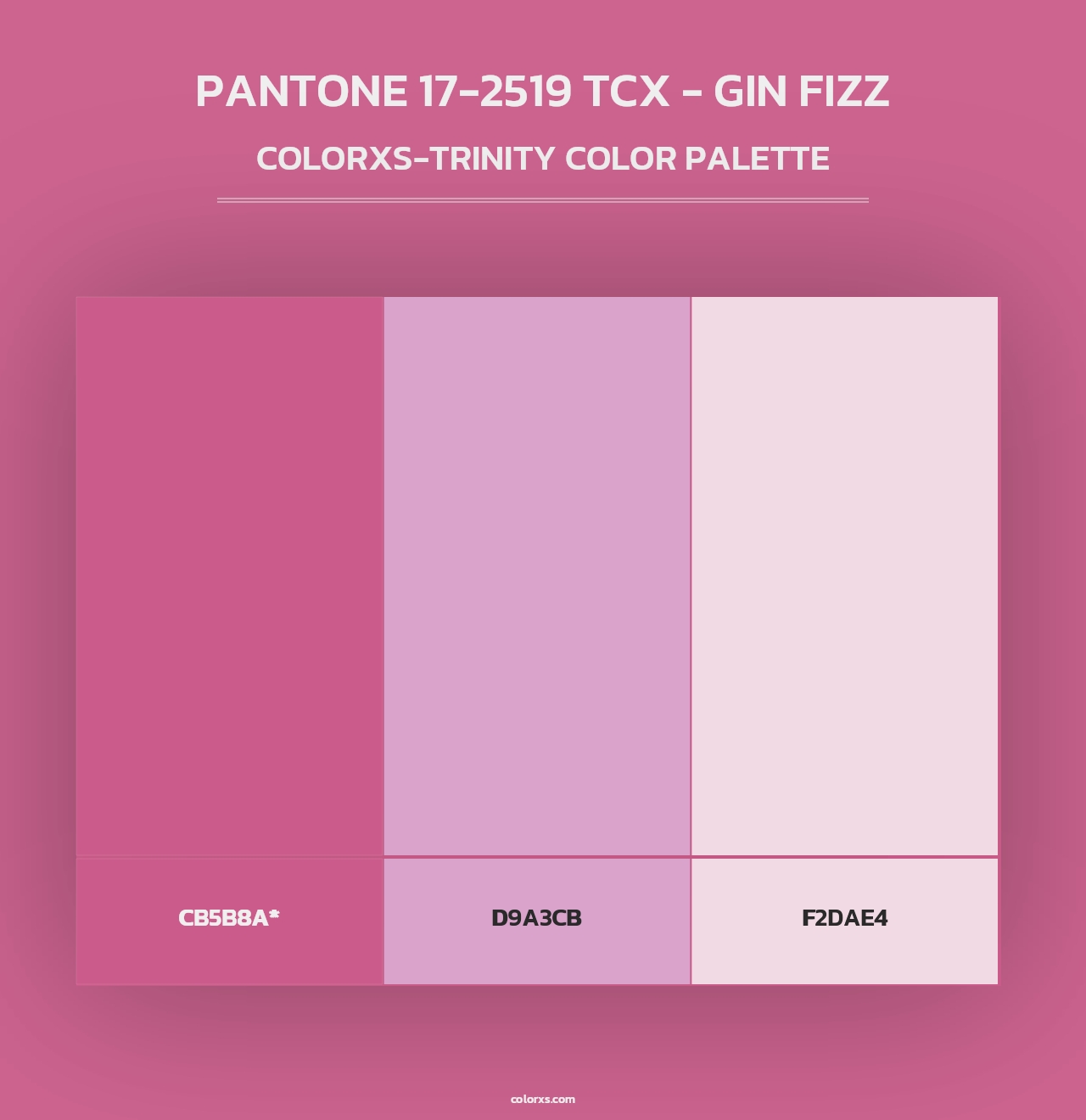 PANTONE 17-2519 TCX - Gin Fizz - Colorxs Trinity Palette