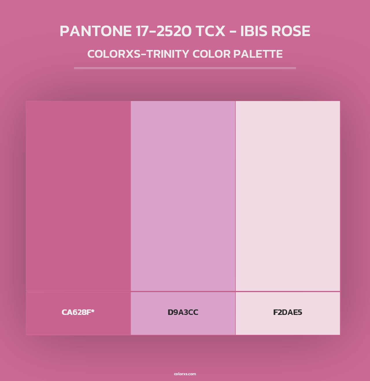 PANTONE 17-2520 TCX - Ibis Rose - Colorxs Trinity Palette