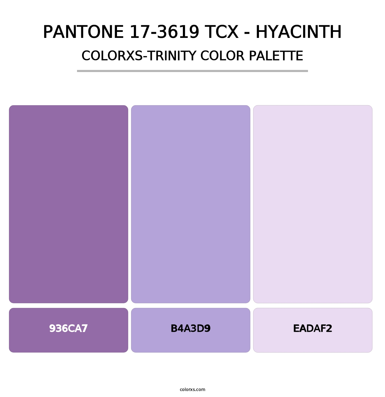 PANTONE 17-3619 TCX - Hyacinth - Colorxs Trinity Palette