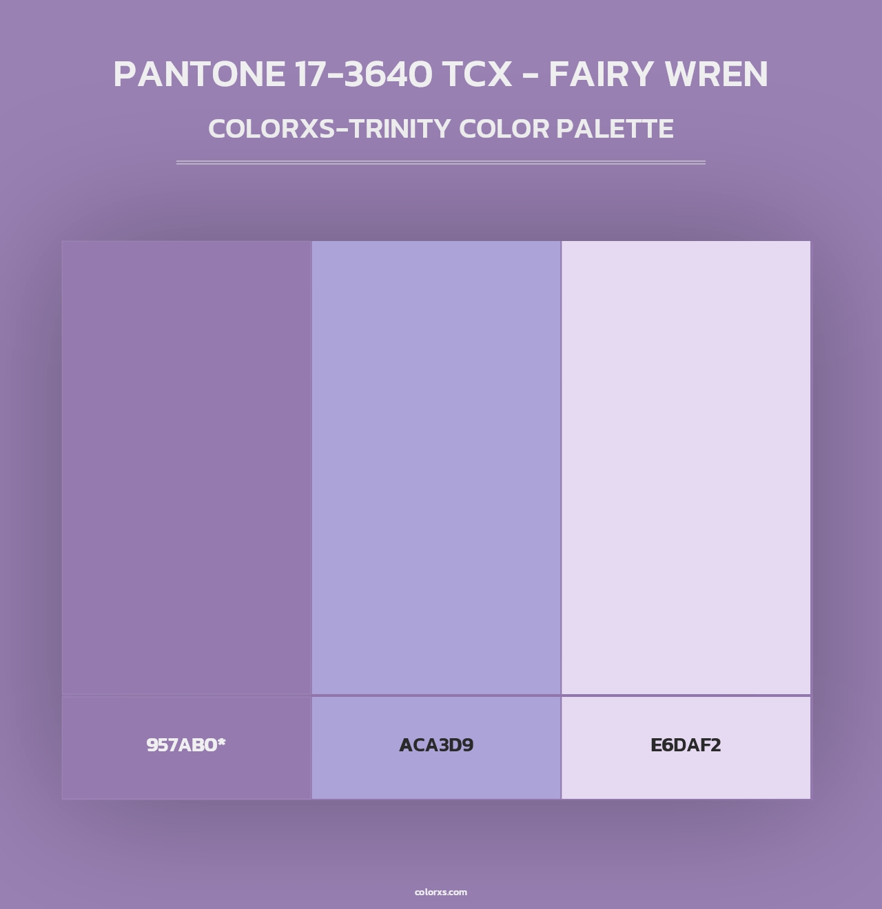 PANTONE 17-3640 TCX - Fairy Wren - Colorxs Trinity Palette
