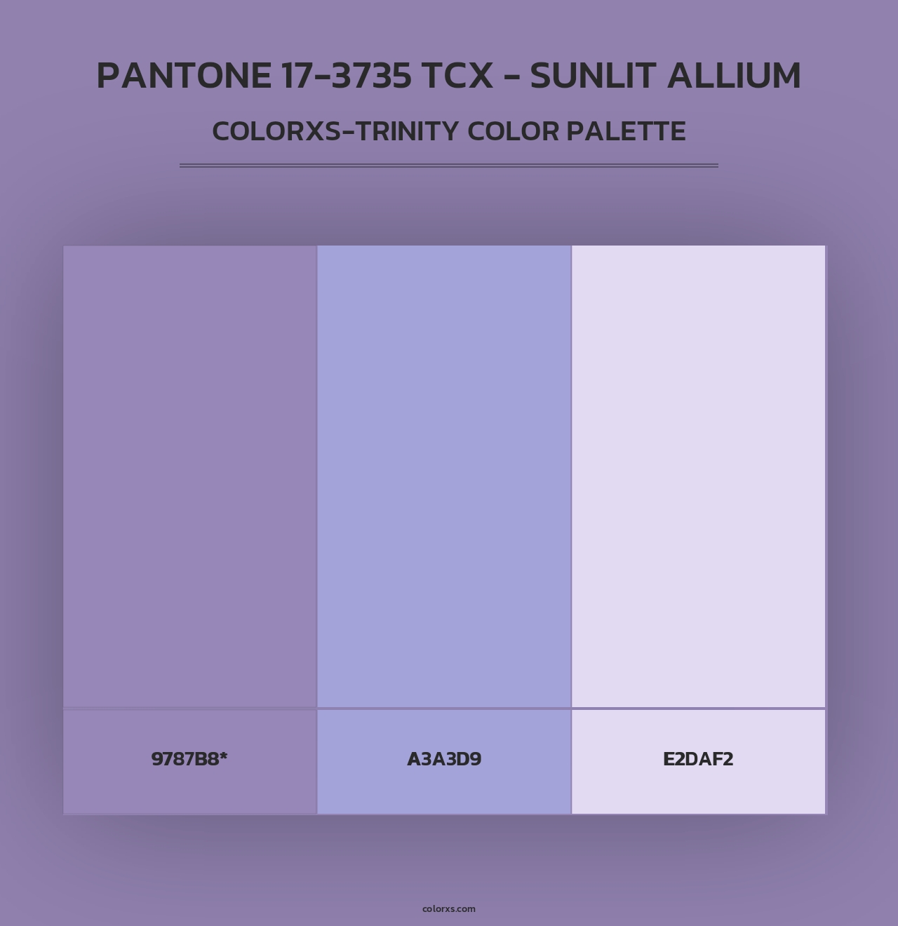 PANTONE 17-3735 TCX - Sunlit Allium - Colorxs Trinity Palette