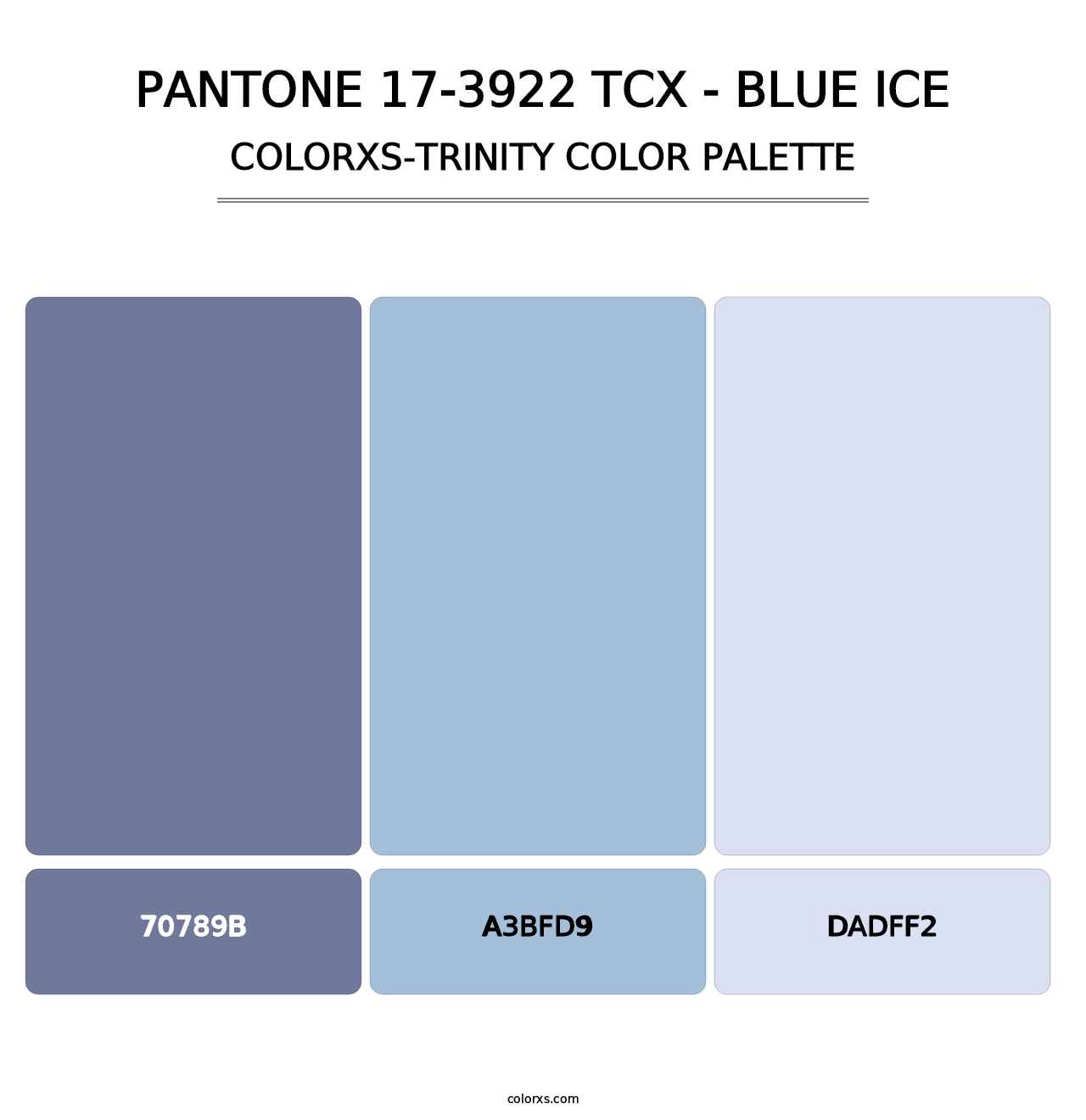 PANTONE 17-3922 TCX - Blue Ice - Colorxs Trinity Palette
