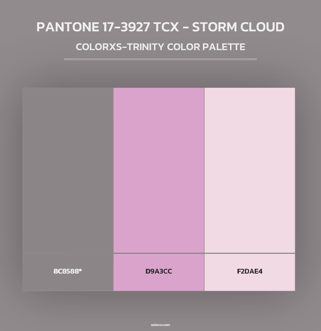 PANTONE 17-3927 TCX - Storm Cloud - Colorxs Trinity Palette