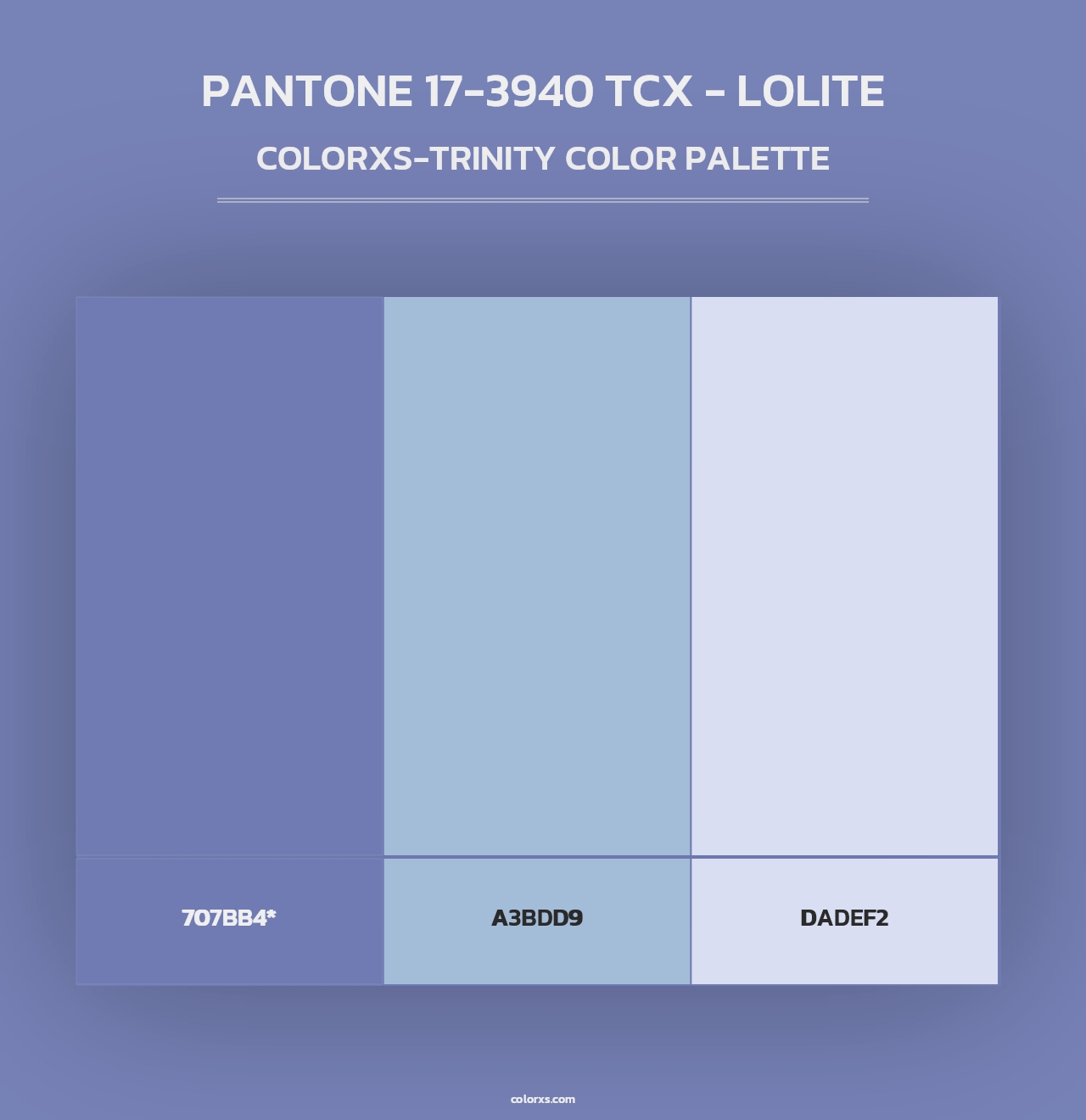 PANTONE 17-3940 TCX - lolite - Colorxs Trinity Palette