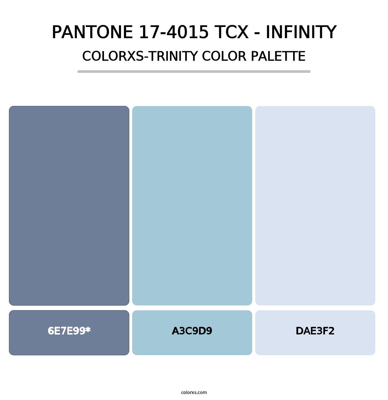 PANTONE 17-4015 TCX - Infinity - Colorxs Trinity Palette