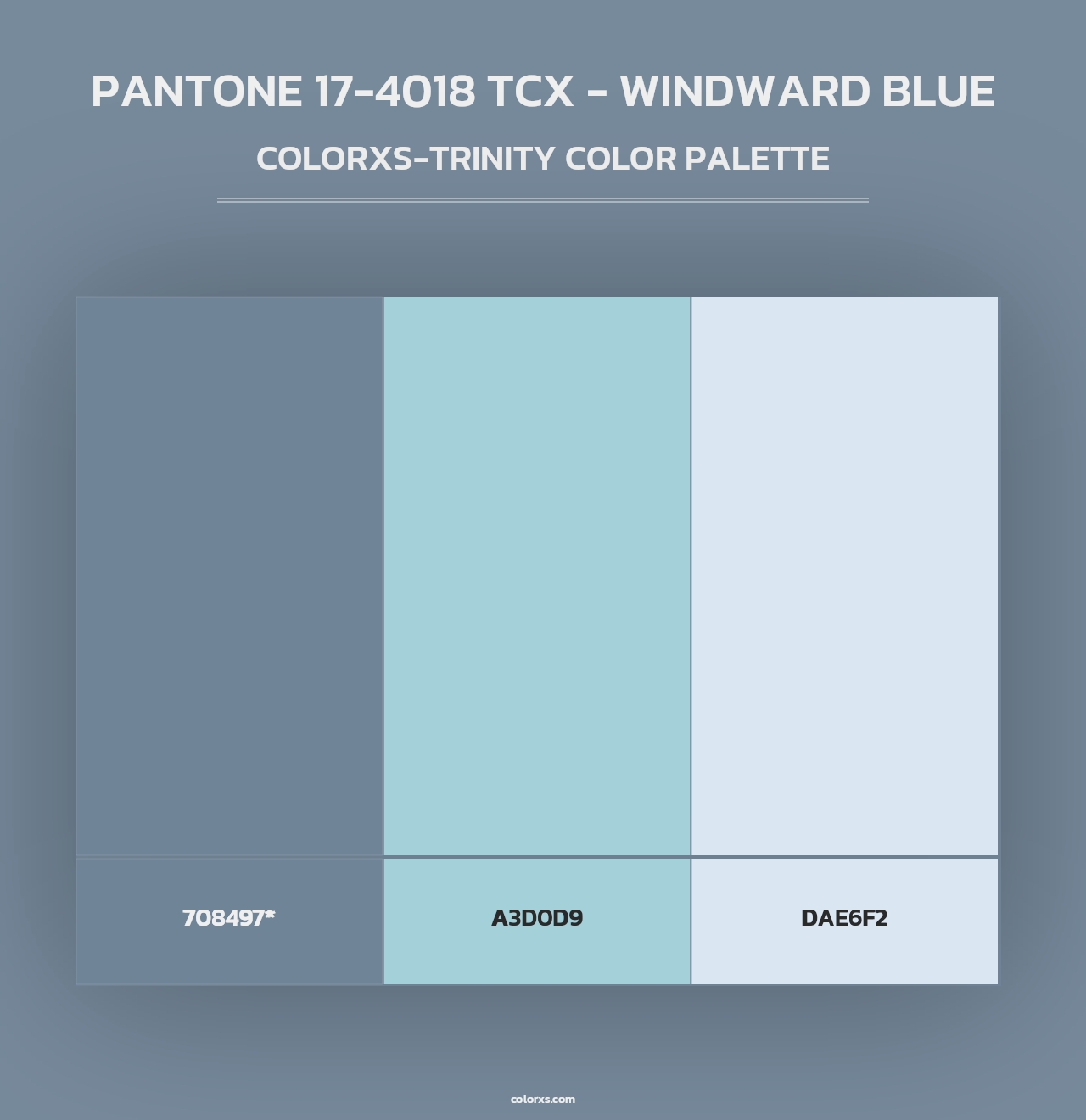 PANTONE 17-4018 TCX - Windward Blue - Colorxs Trinity Palette