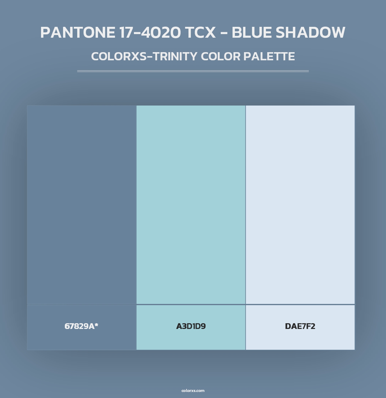 PANTONE 17-4020 TCX - Blue Shadow - Colorxs Trinity Palette