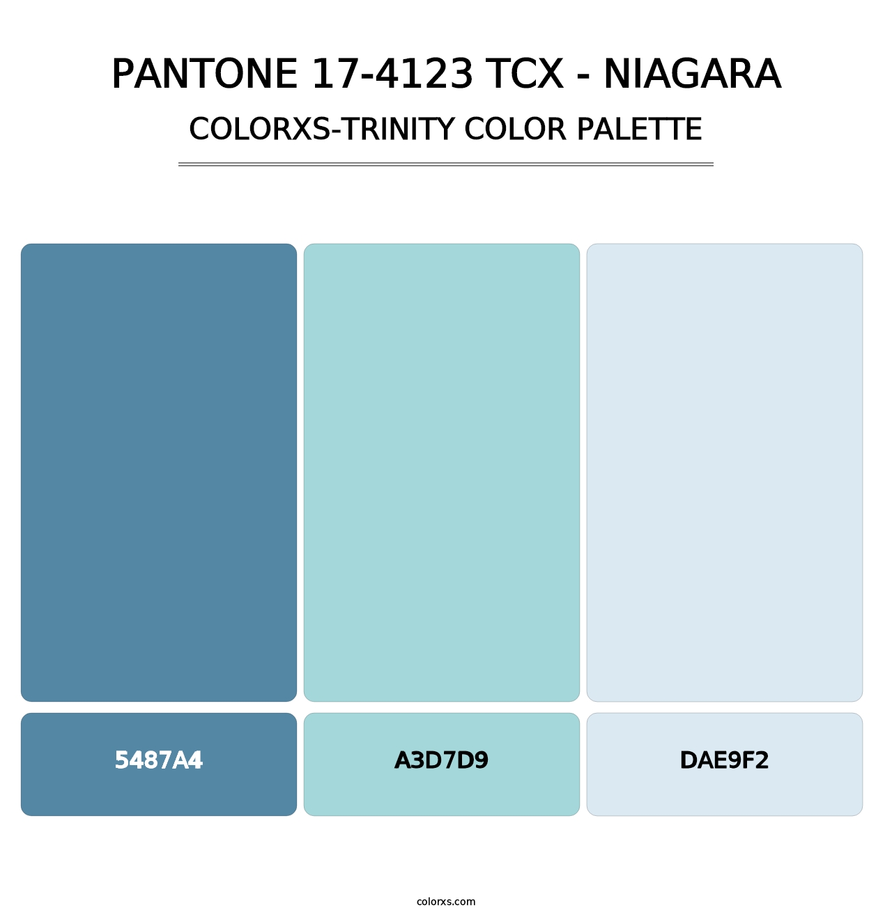 PANTONE 17-4123 TCX - Niagara - Colorxs Trinity Palette