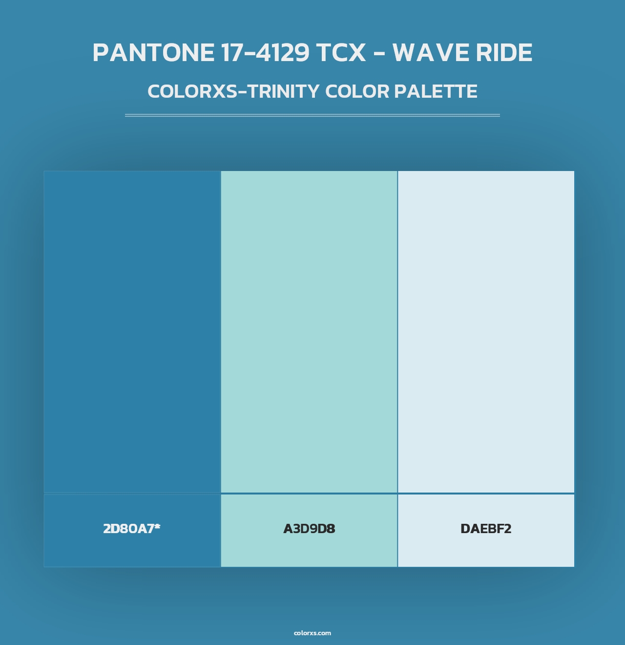 PANTONE 17-4129 TCX - Wave Ride - Colorxs Trinity Palette
