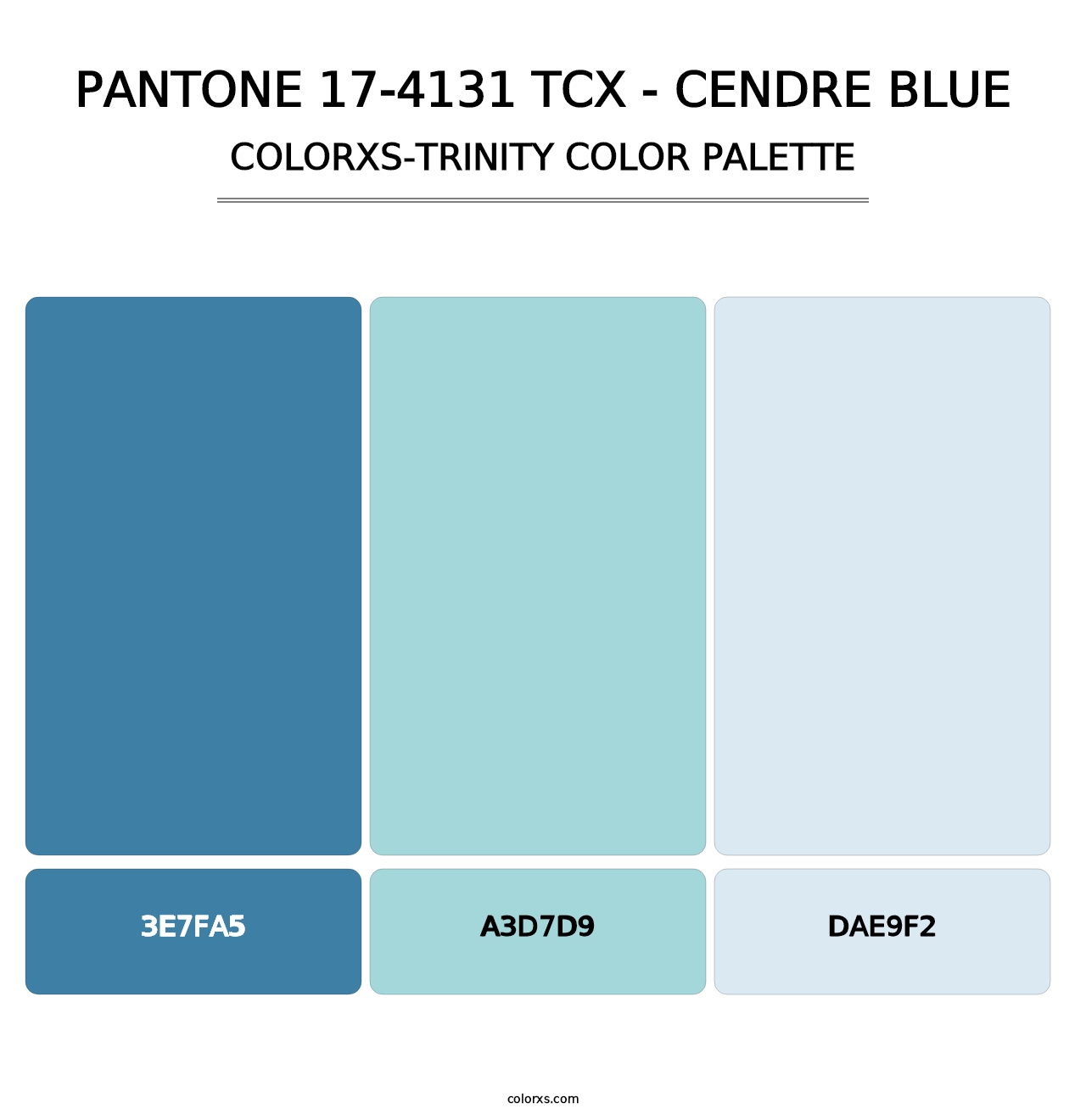 PANTONE 17-4131 TCX - Cendre Blue - Colorxs Trinity Palette