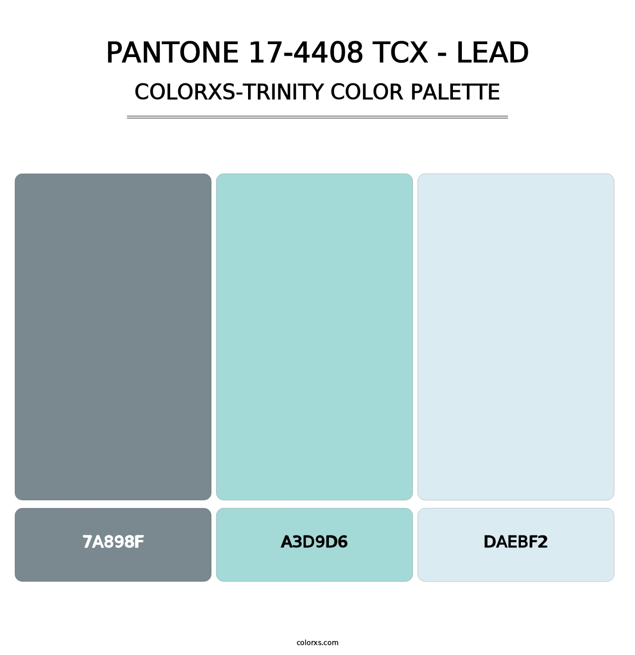 PANTONE 17-4408 TCX - Lead - Colorxs Trinity Palette
