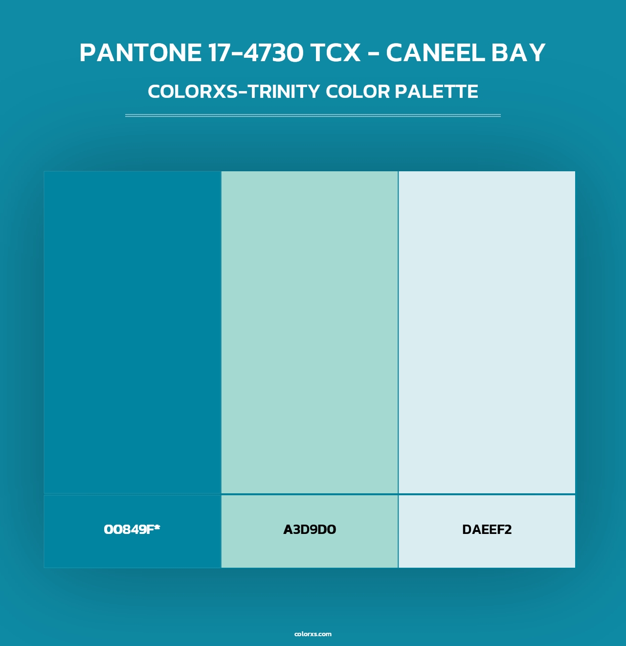 PANTONE 17-4730 TCX - Caneel Bay - Colorxs Trinity Palette