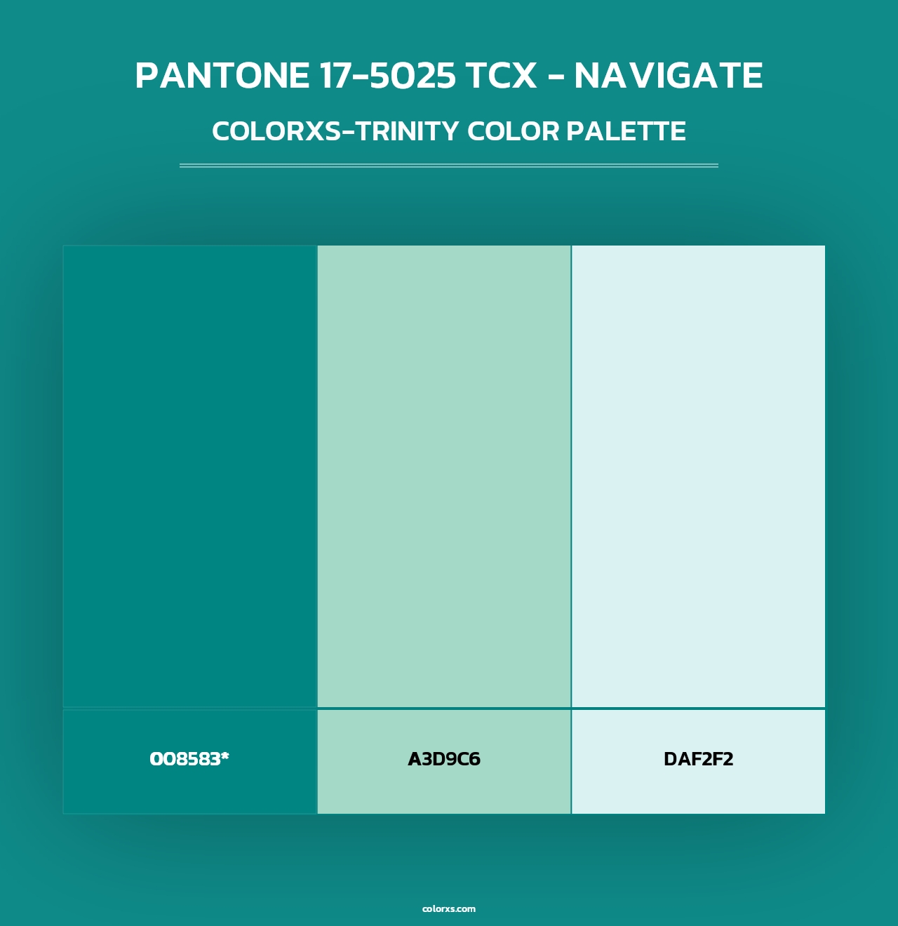 PANTONE 17-5025 TCX - Navigate - Colorxs Trinity Palette