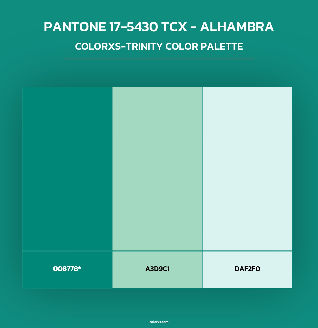 PANTONE 17-5430 TCX - Alhambra - Colorxs Trinity Palette